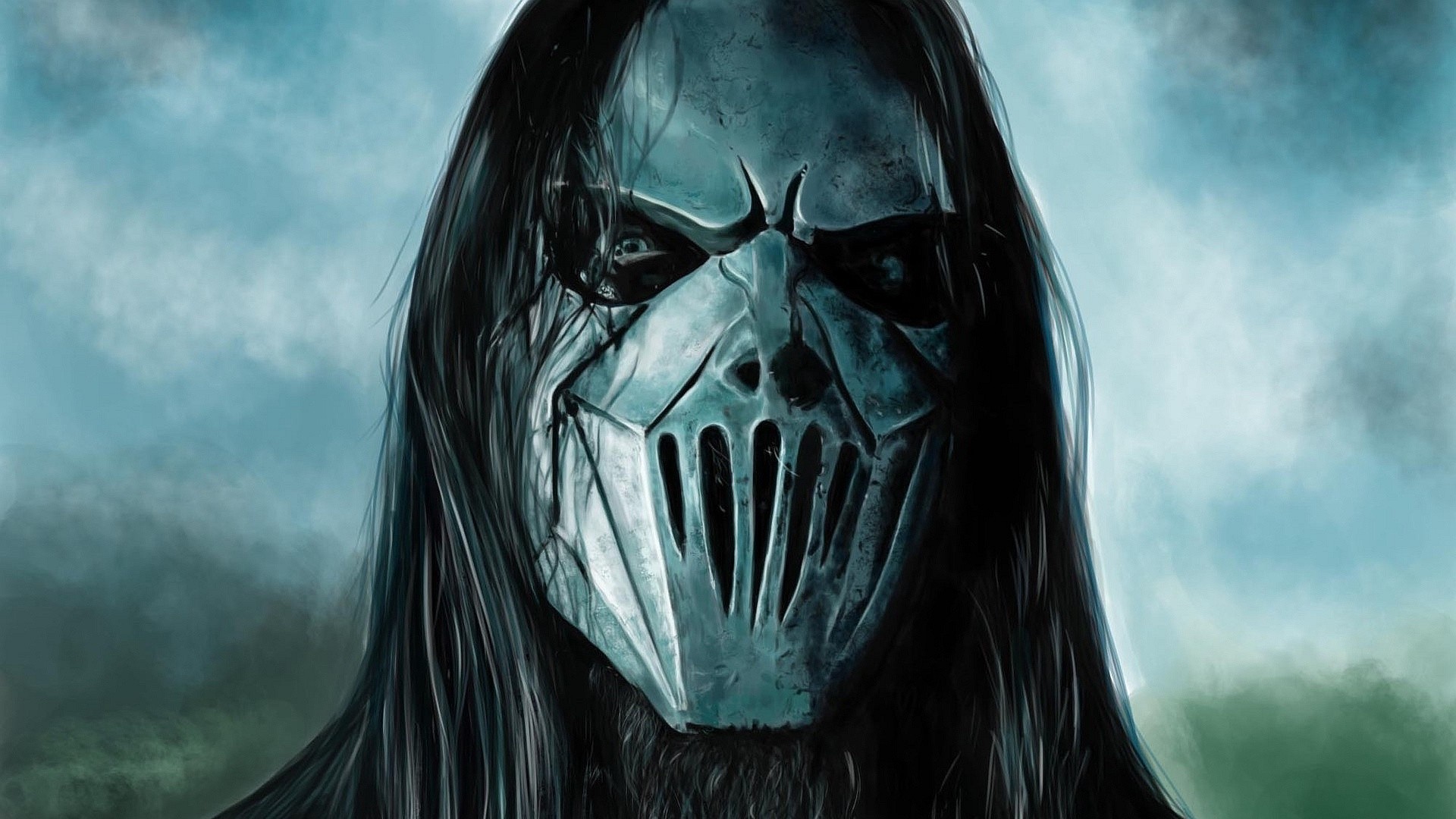 Mask Artwork Slipknot Music Mick Thomson Metal Music 1920x1080
