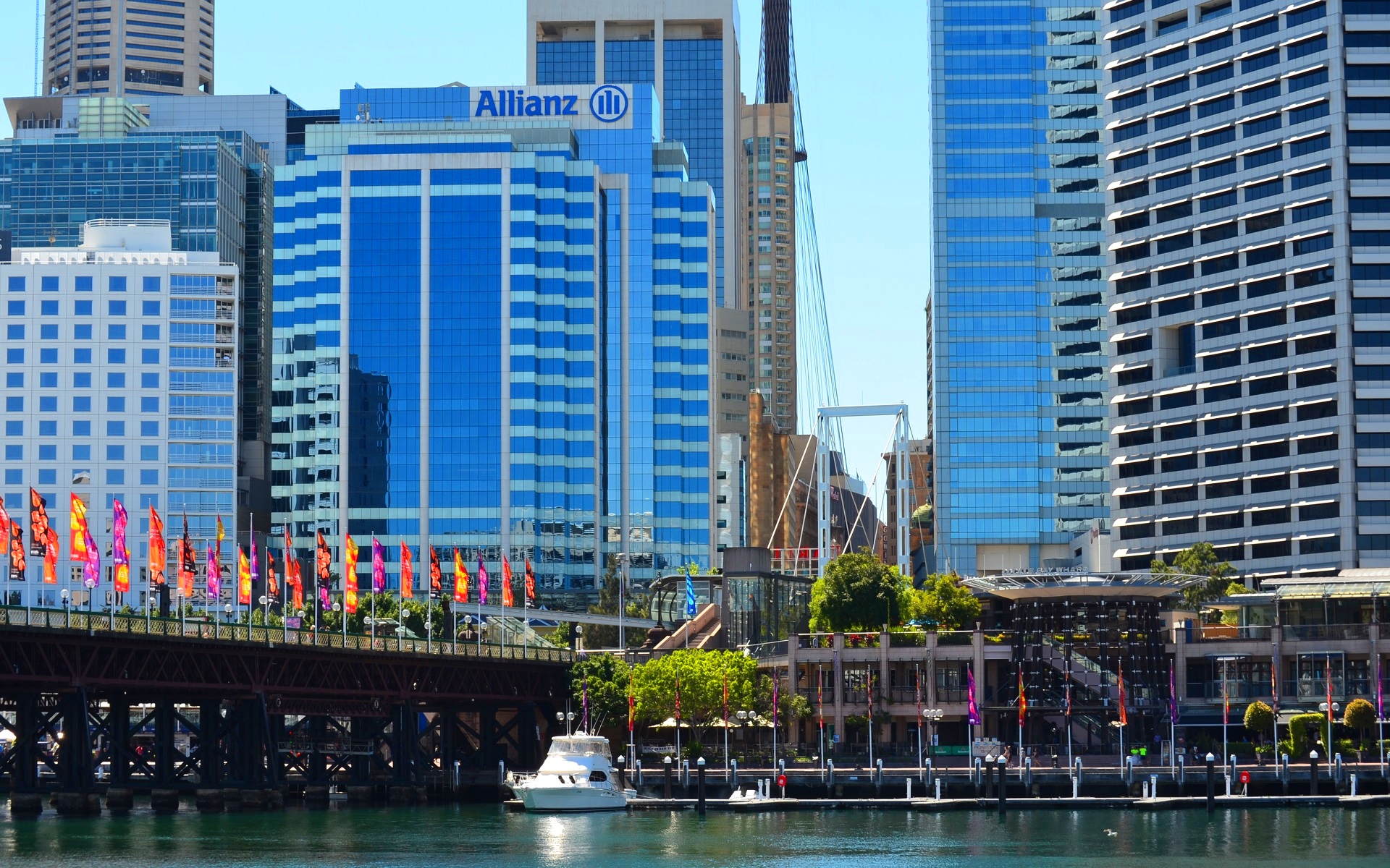 Wharf Sydney Darling Harbour City Building Australia Boat Cockle Bay 1920x1200