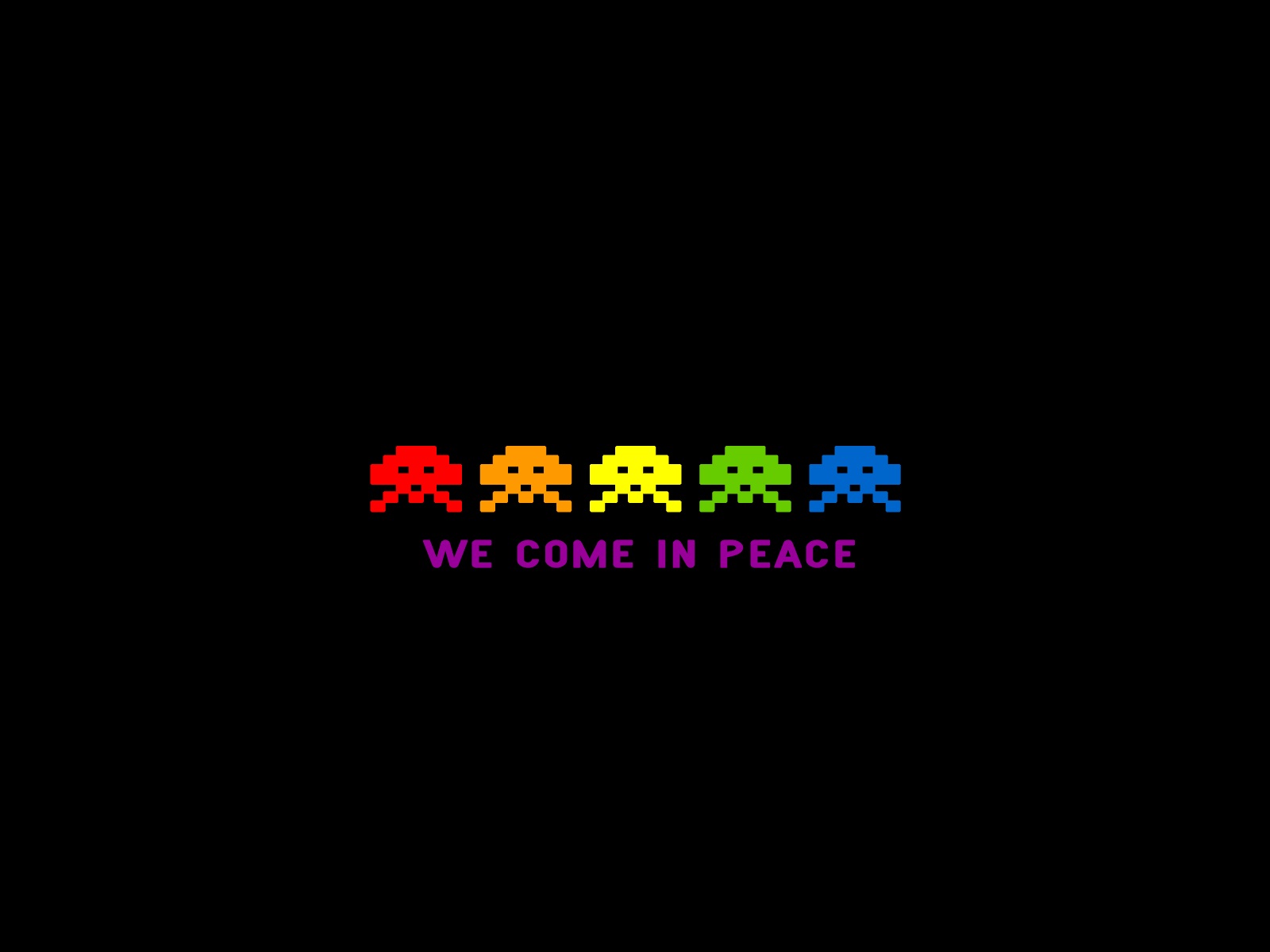 Retro Games Space Invaders Minimalism Video Games Simple Background 1600x1200
