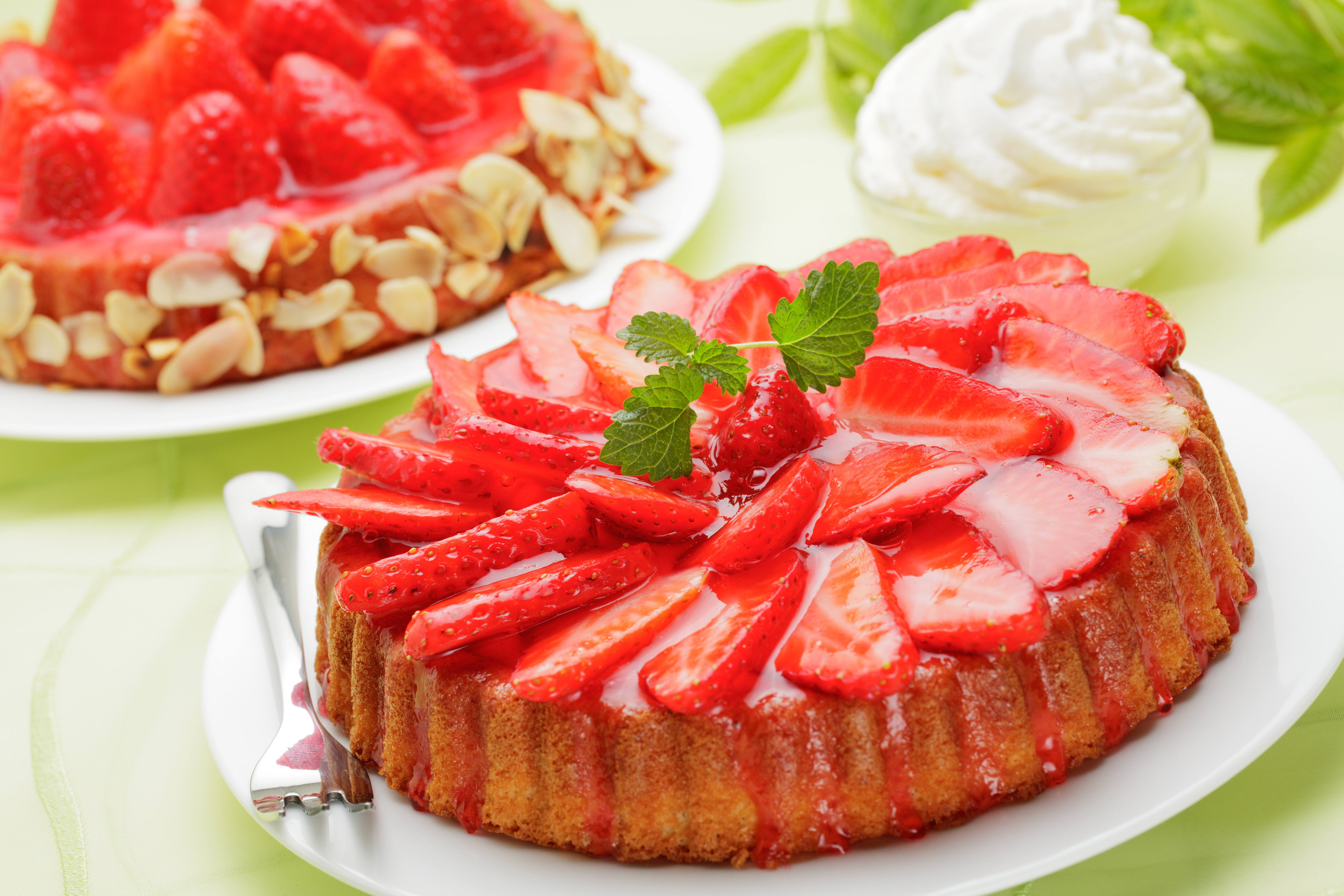 Food Strawberries Pies Dessert 5616x3744