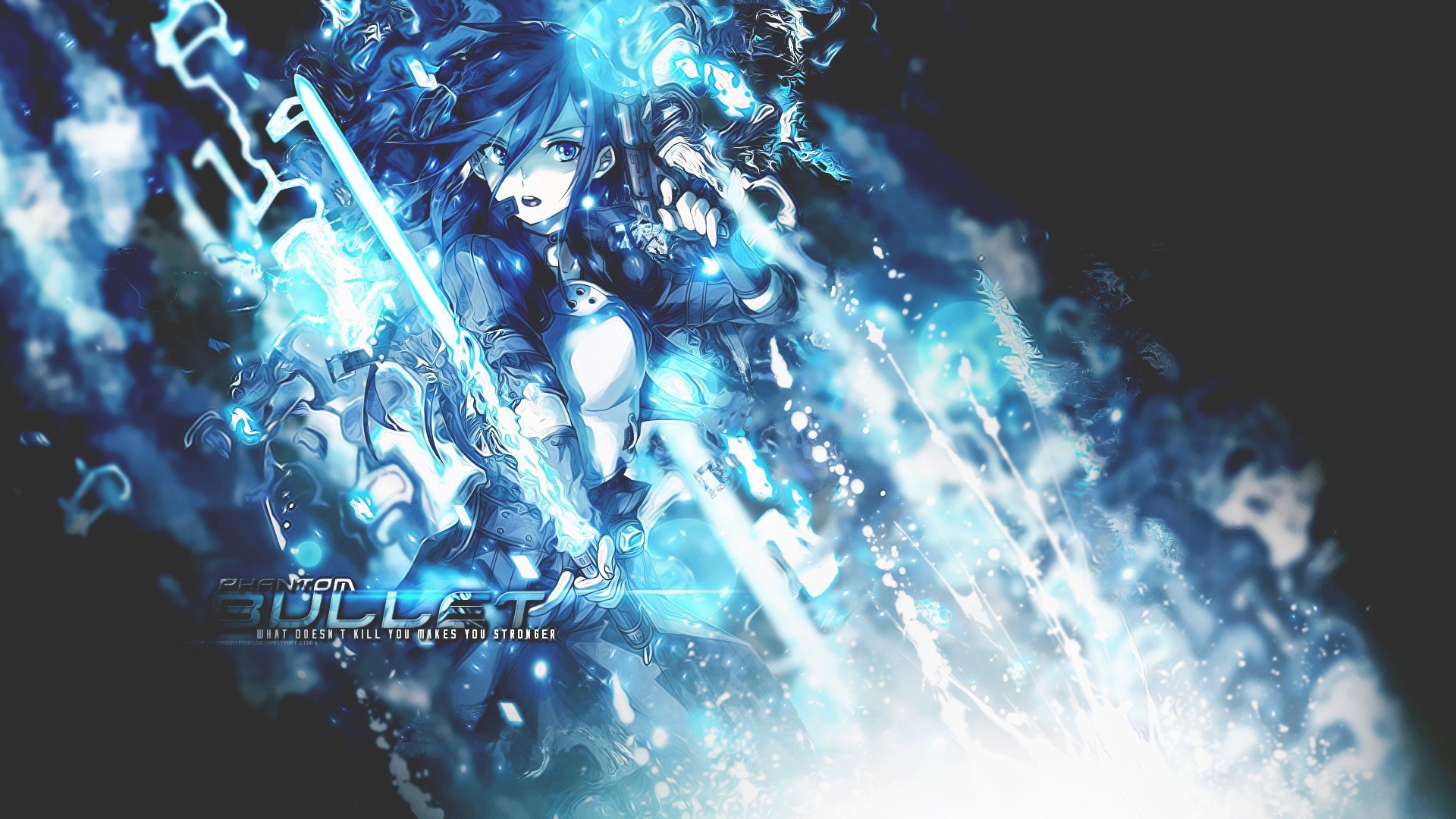 Anime Anime Boys Sword Art Online Kirigaya Kazuto Laser Swords Blue Cyan 1920x1080