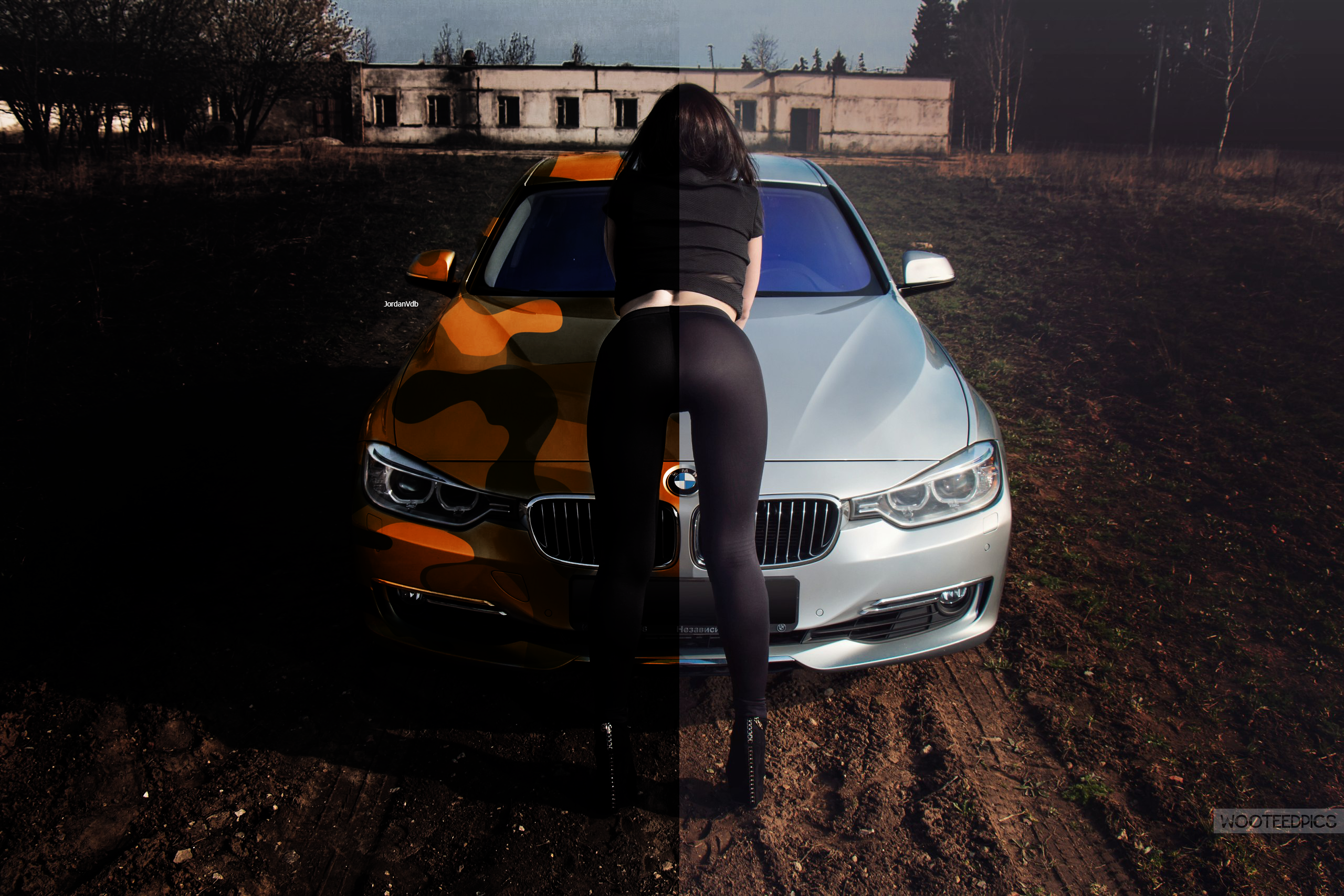 BMW Photo Manipulation Car BMW F30 BMW 3 Series 2560x1707