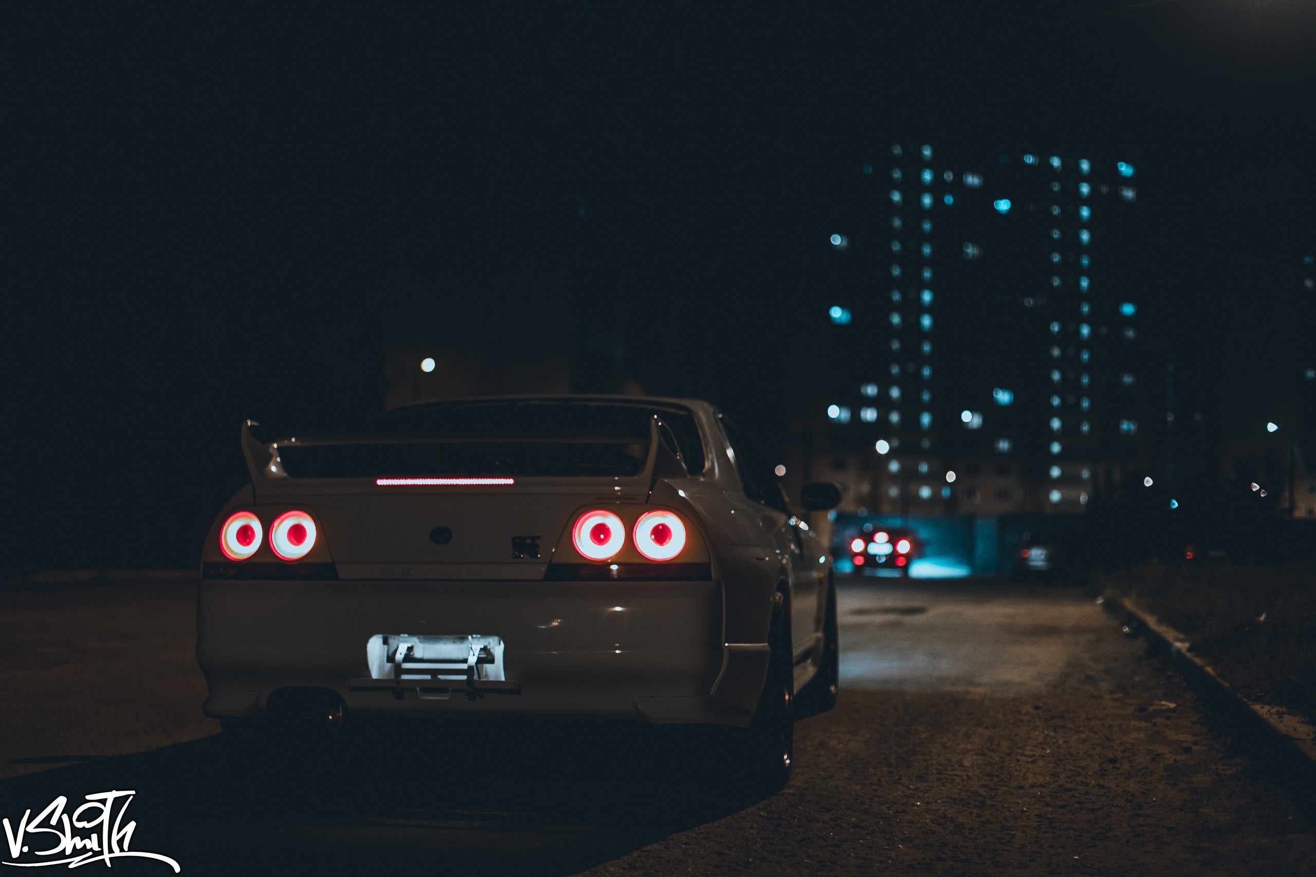 Car Nissan Skyline GT R Lights Lights 2560x1706