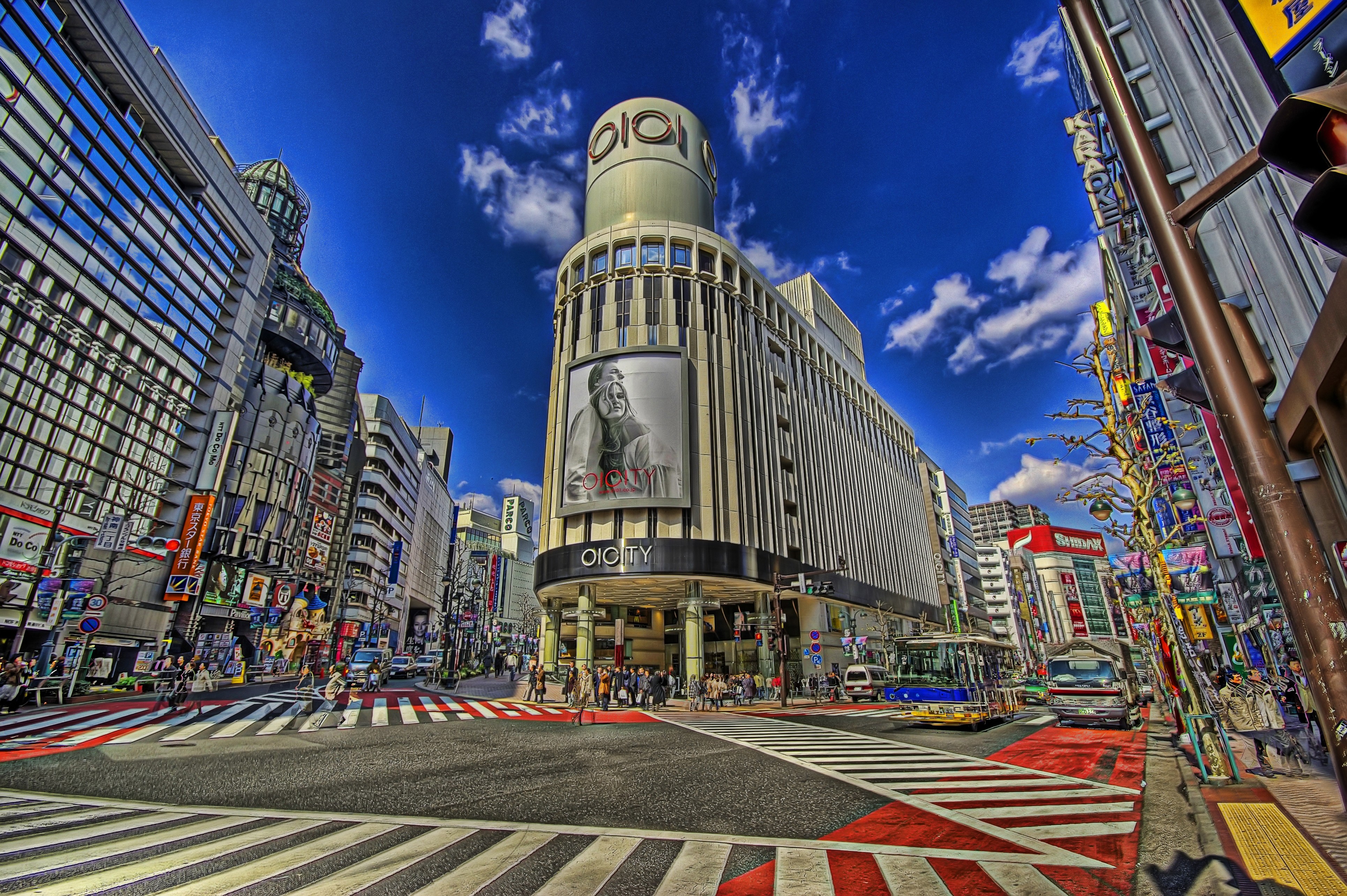 City Intersections Japan Tokyo Shibuya Pedestrian 3862x2570