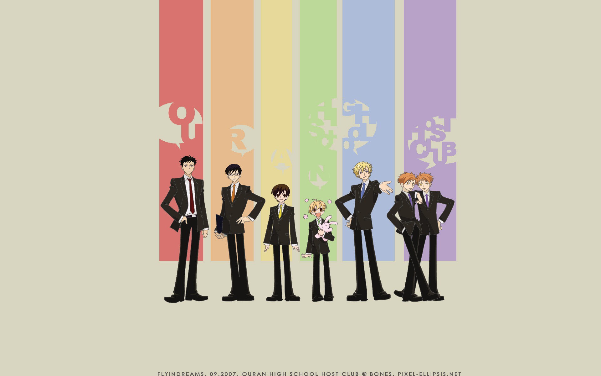 Anime Anime Boys Rainbows Ouran Host Club 1920x1200
