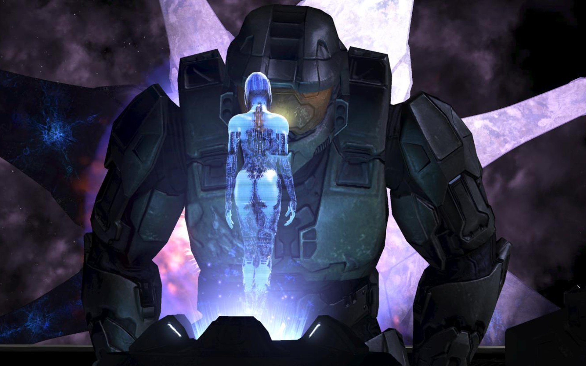 Halo Cortana Halo 3 Master Chief Video Games 1920x1200