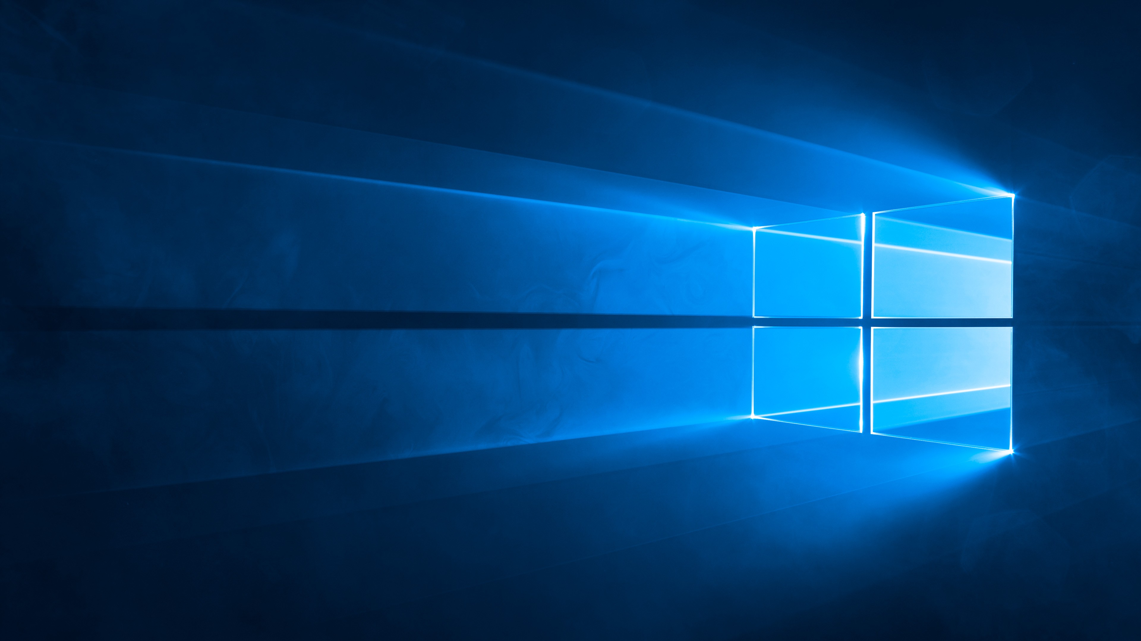 Microsoft Windows Windows 10 Operating System Operating System Blue Cyan 3840x2160