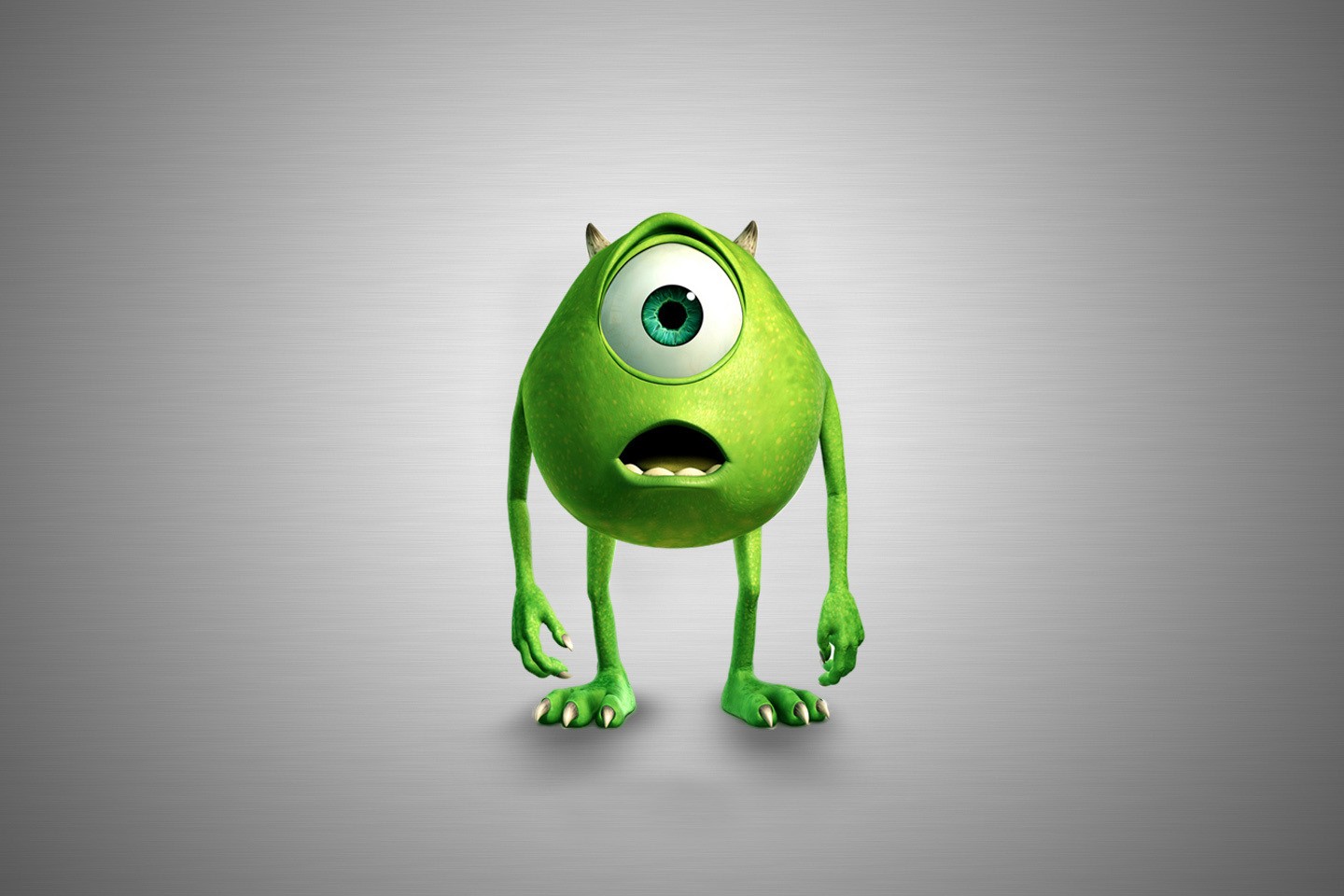 Monsters Inc Mike Wazowski Gray Background 1440x960