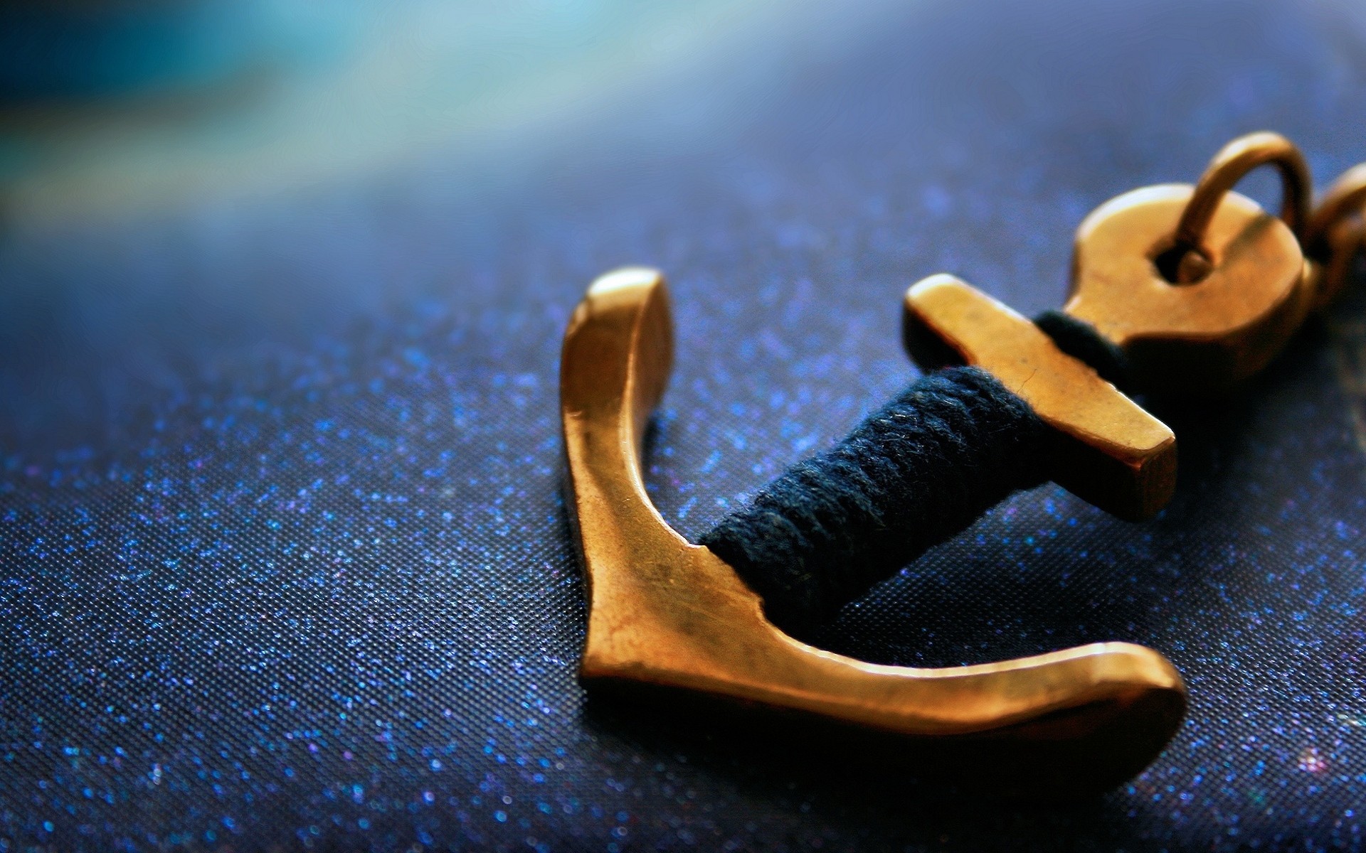 Anchors Macro Blue Background 1920x1200