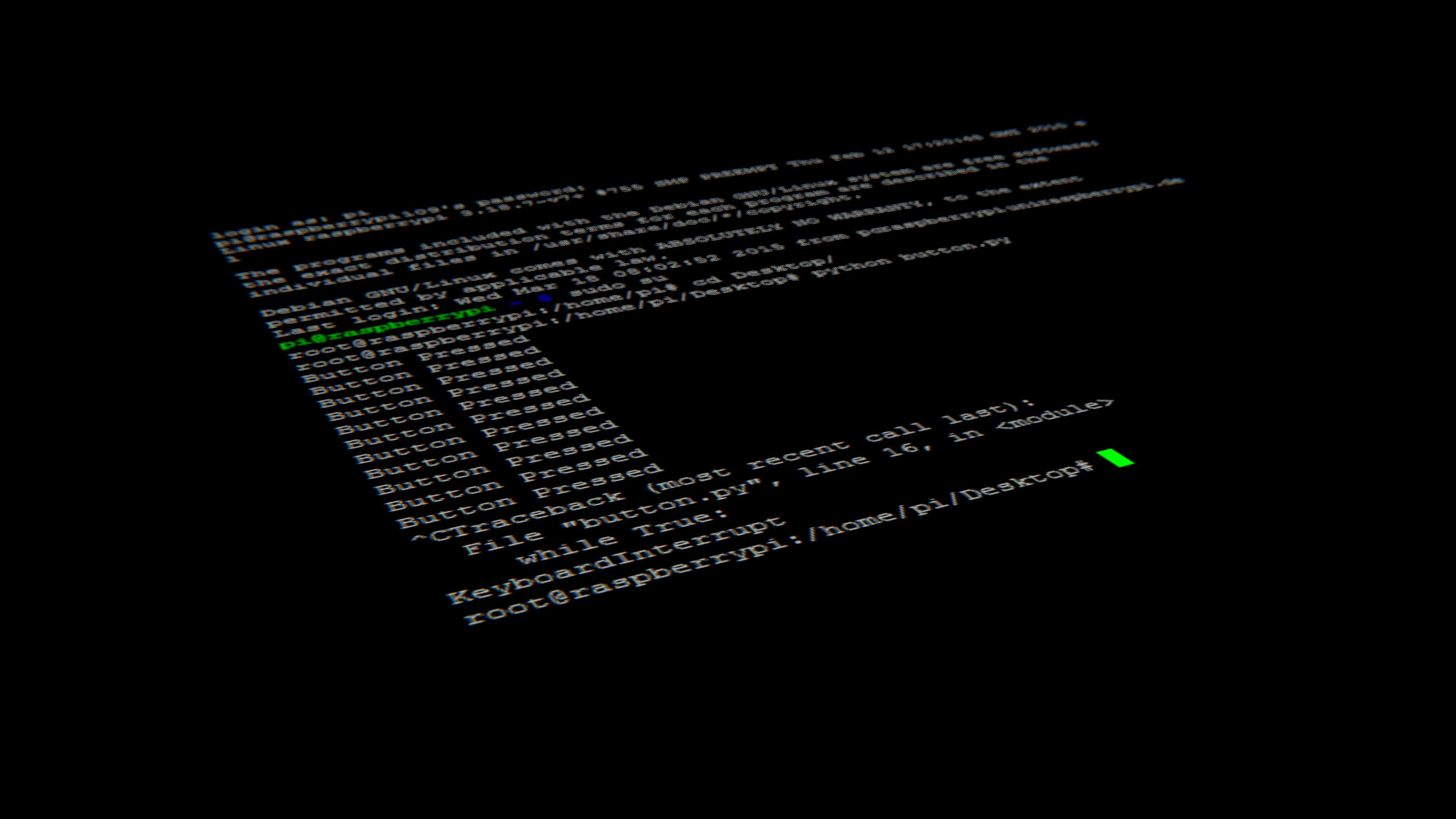 Linux Code Simple Background Computer Terminals Raspberry Pi Black Black Background 3840x2160