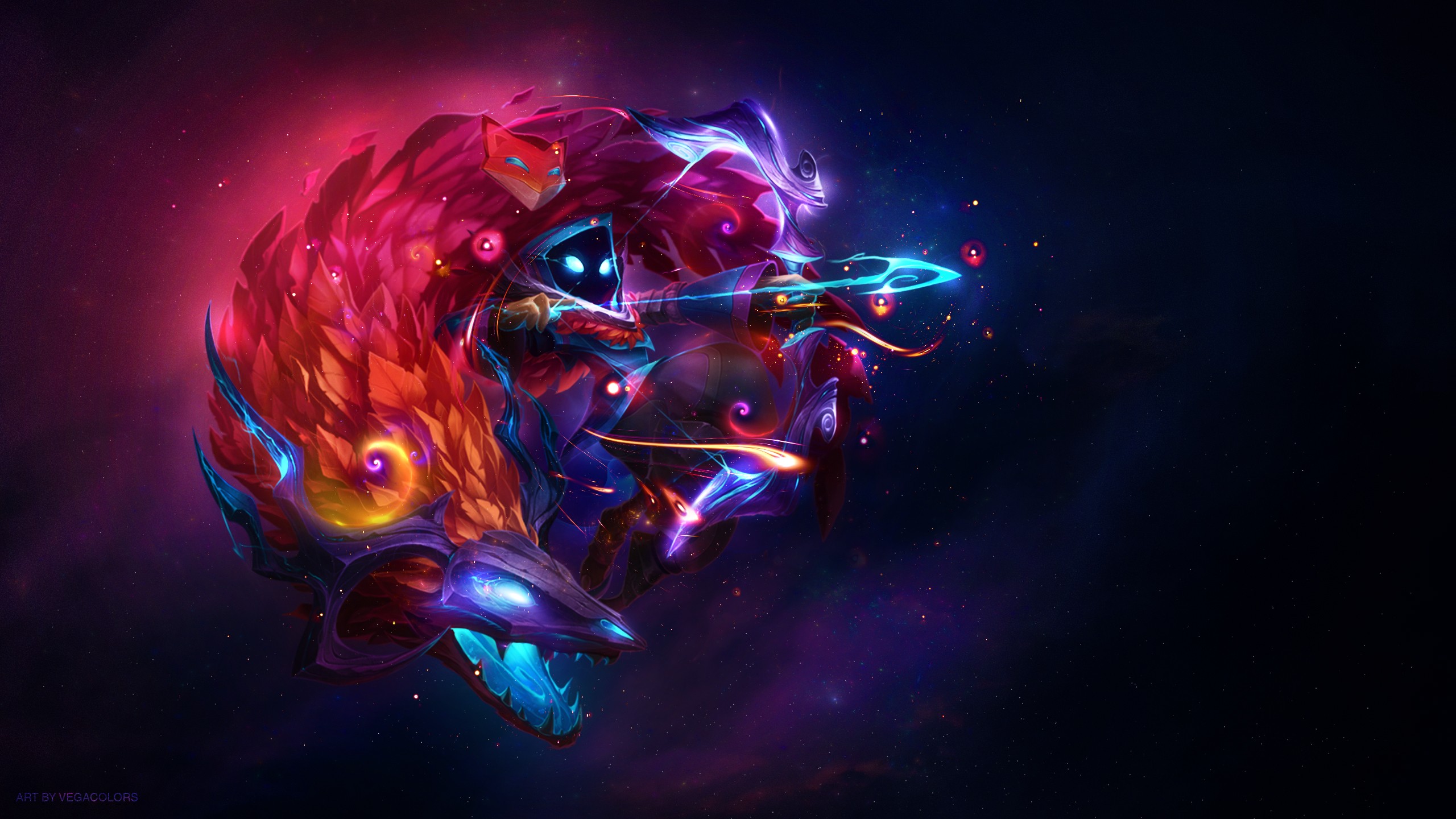 League Of Legends Video Games Kindred 2560x1440