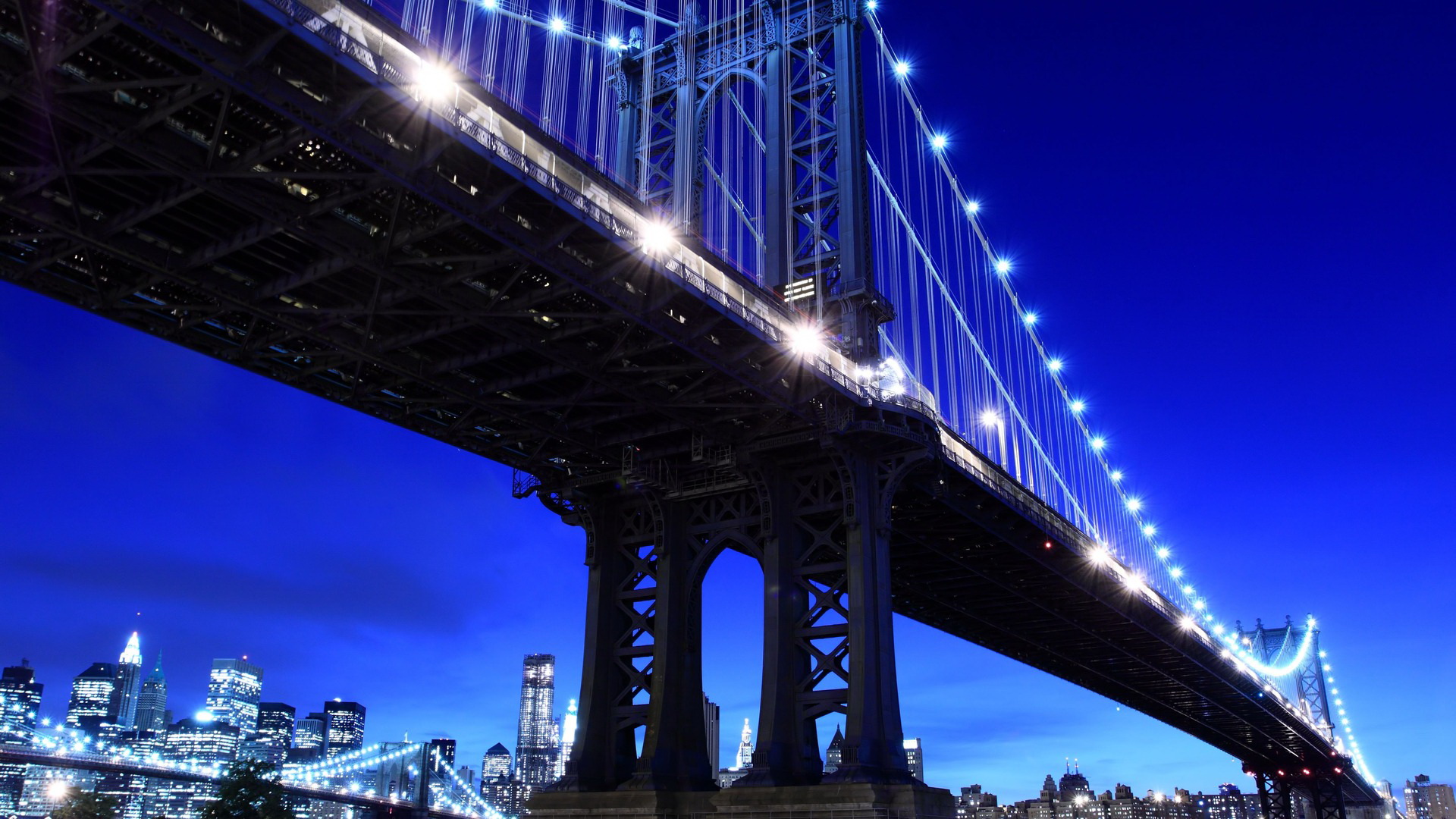 Man Made Manhattan Bridge 1920x1080