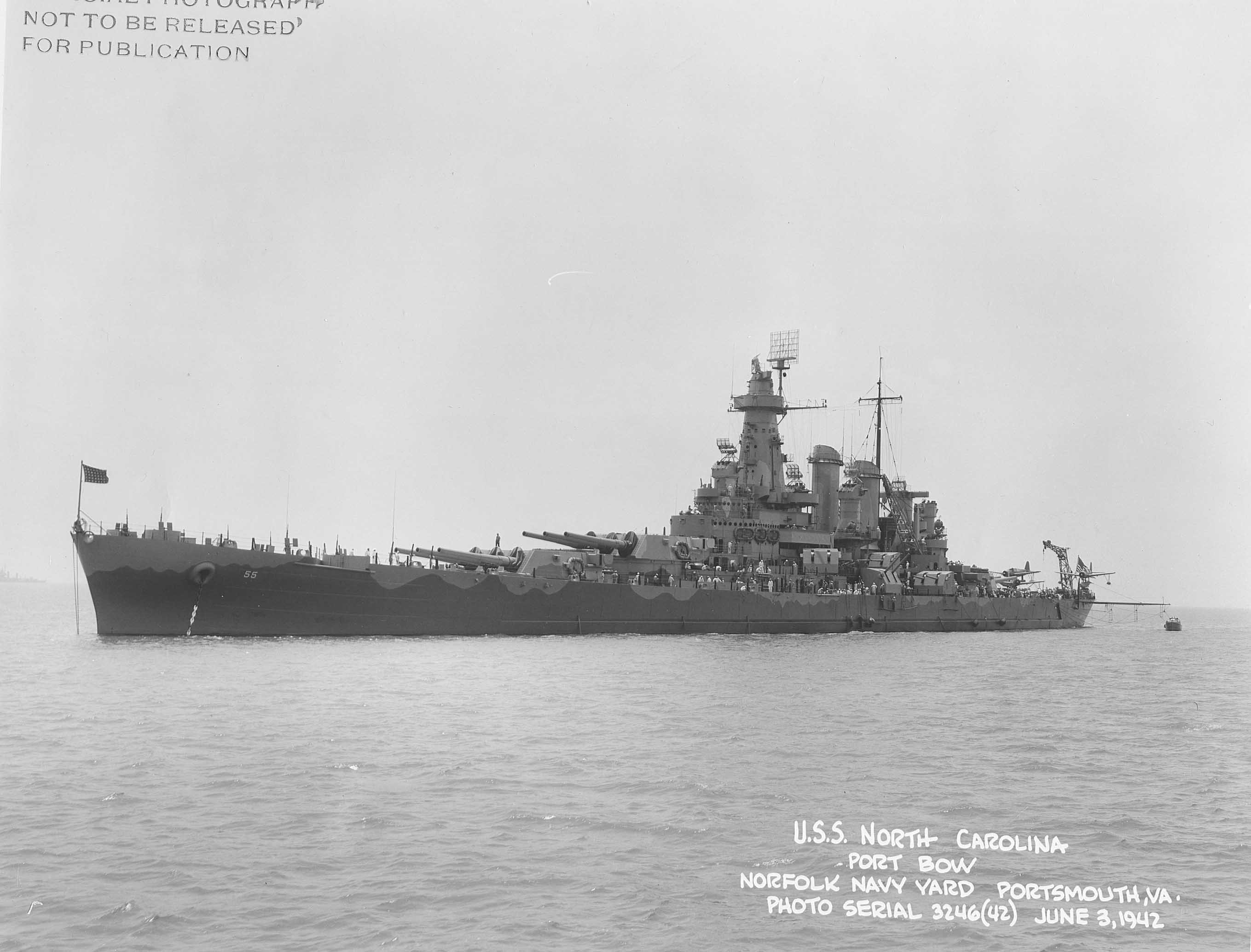 Navy World War Ii Vintage Military Ship Warship North Carolina Battleships 2718x2070