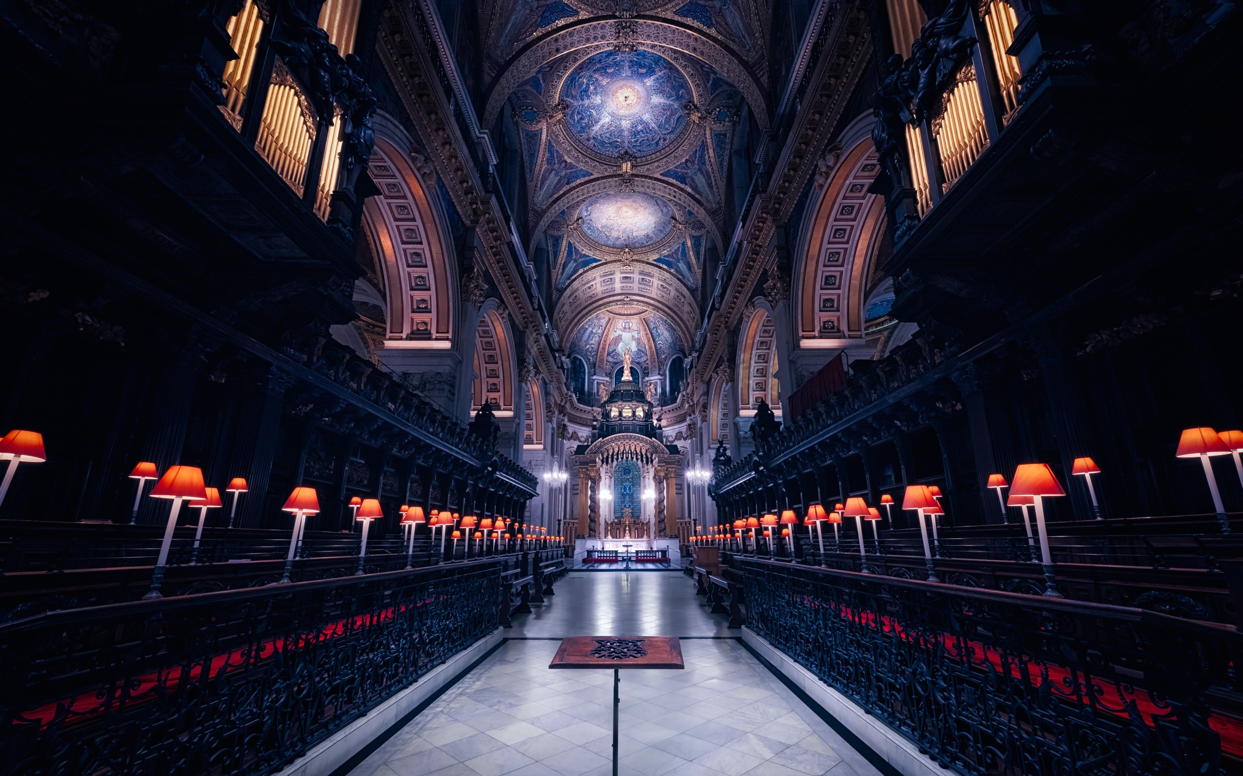 London Architecture Cathedral Building Altar 2560x1600