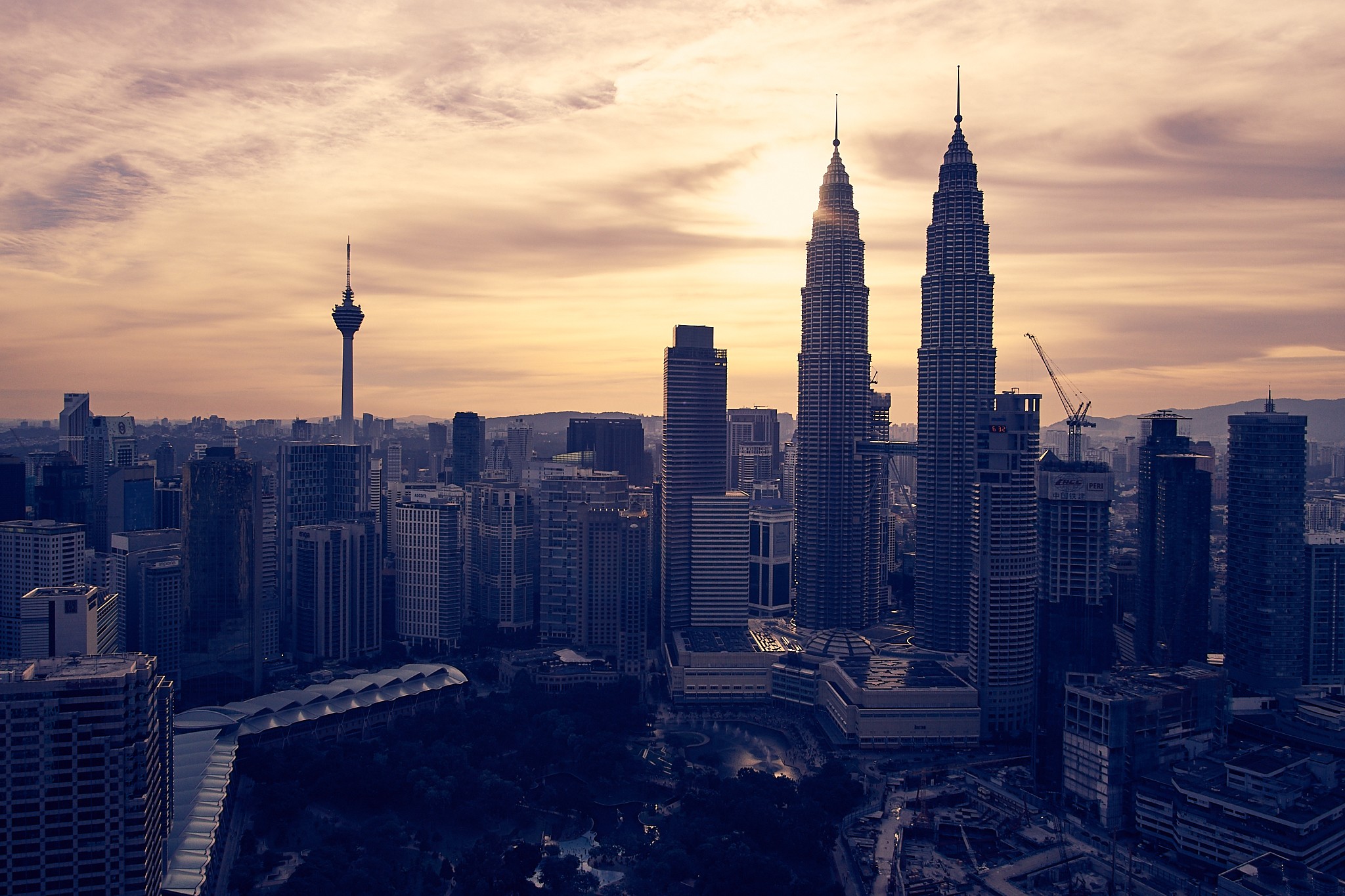City Cityscape Skyscraper Malaysia Kuala Lumpur Petronas Towers 2048x1365