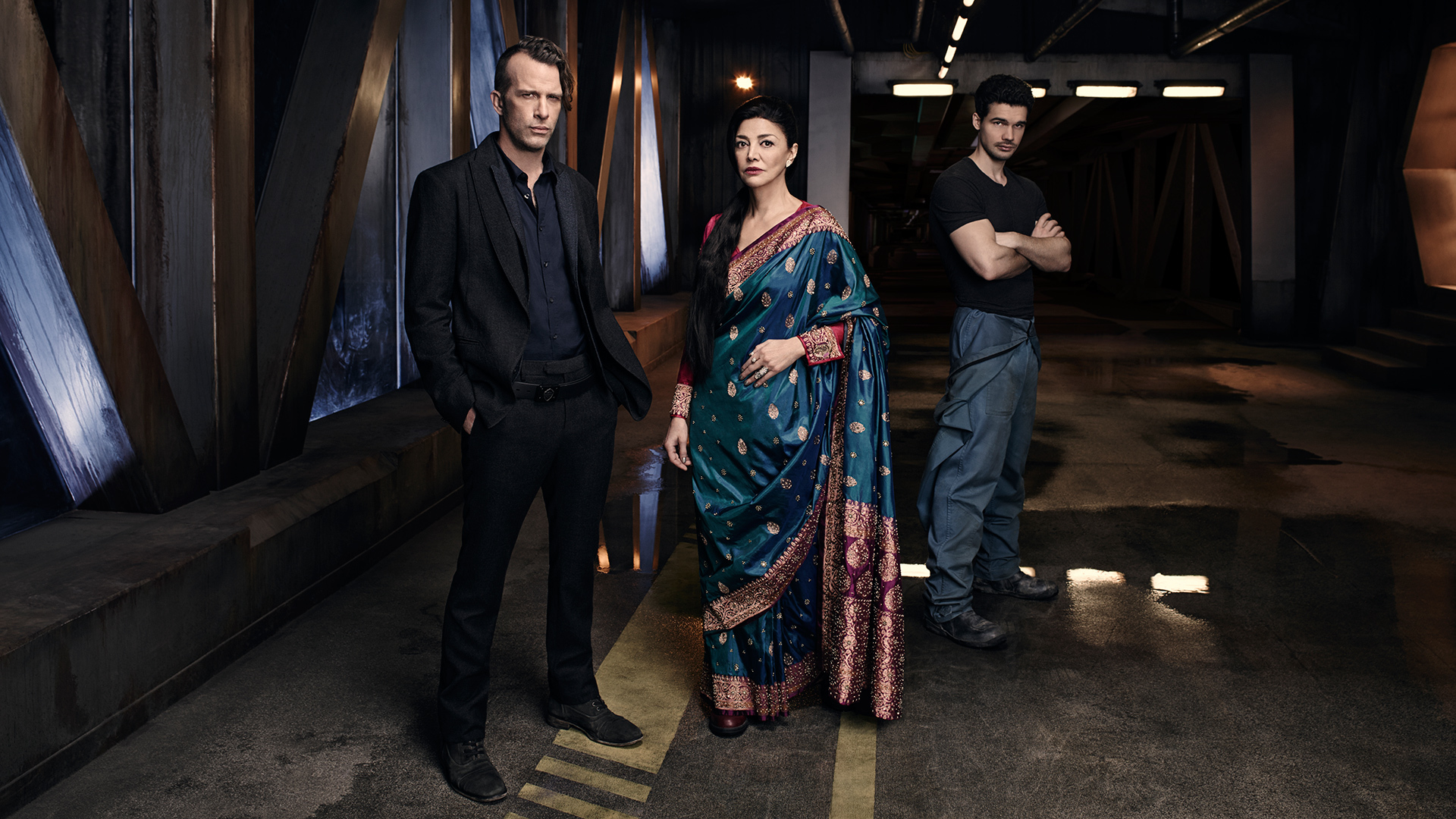 Shohreh Aghdashloo Steven Strait Thomas Jane Joe Miller The Expanse 1920x1080