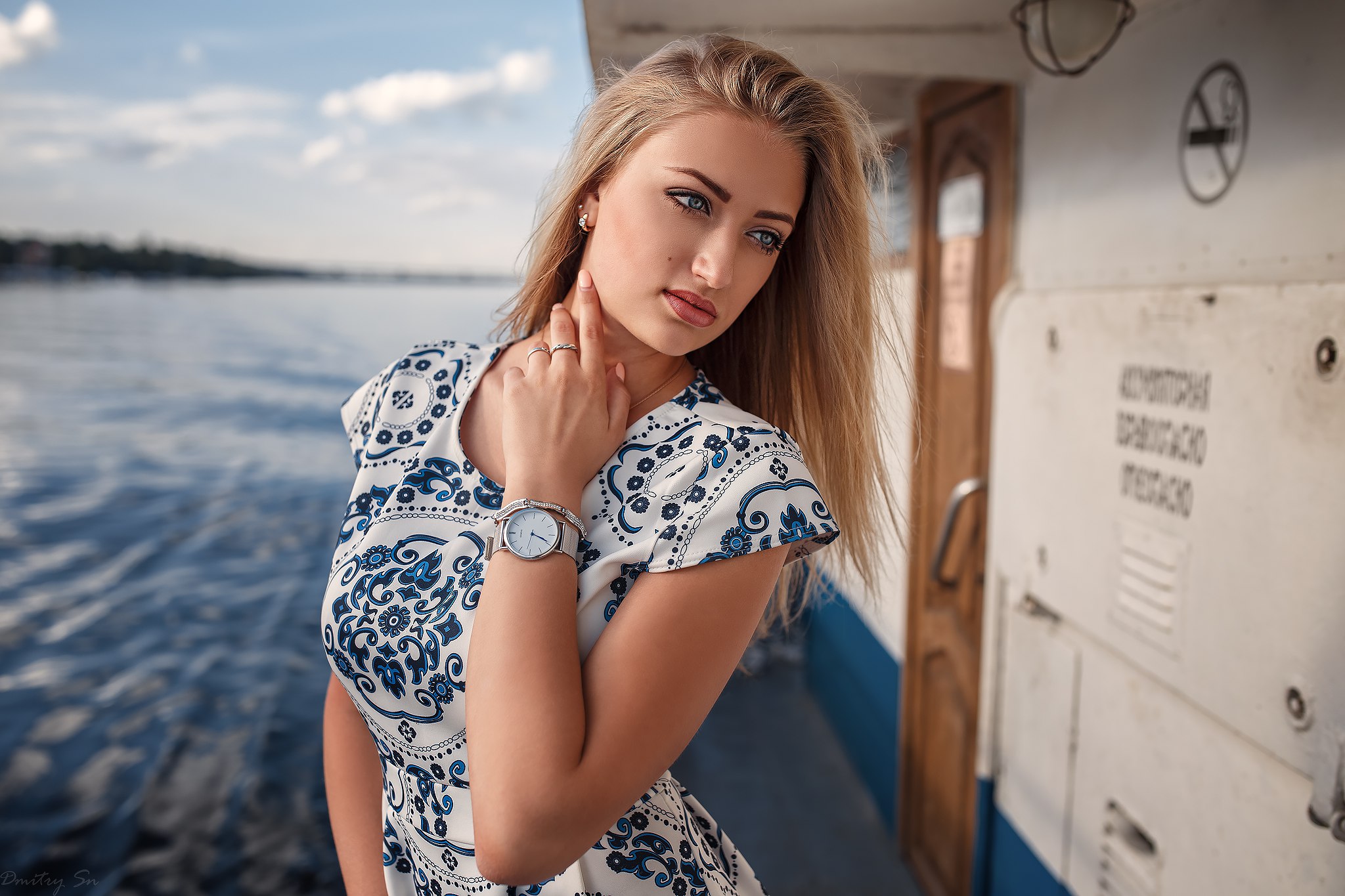 Dmitry Shulgin Women Water Model Blue Eyes Lisa Model 2048x1365