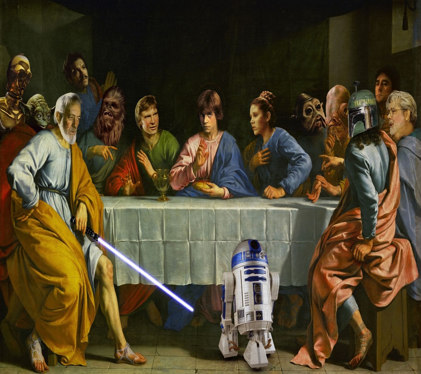 Star Wars Jedi Yoda R2 D2 C 3PO Luke Skywalker Princess Leia Boba Fett Wookiees Chewbacca Admiral Ac 1440x1280