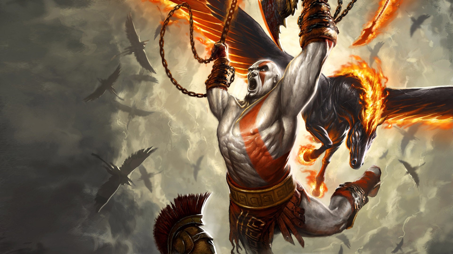 Kratos God Of War Pegasus 1920x1080