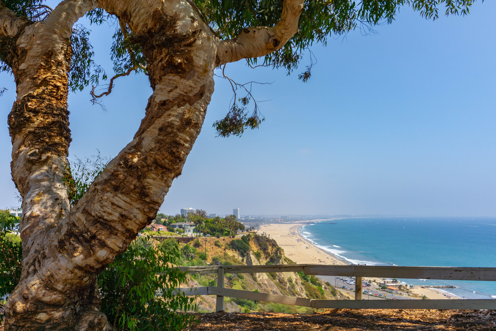 Los Angeles Cityscape Beach Sea USA Santa Monica 2048x1365