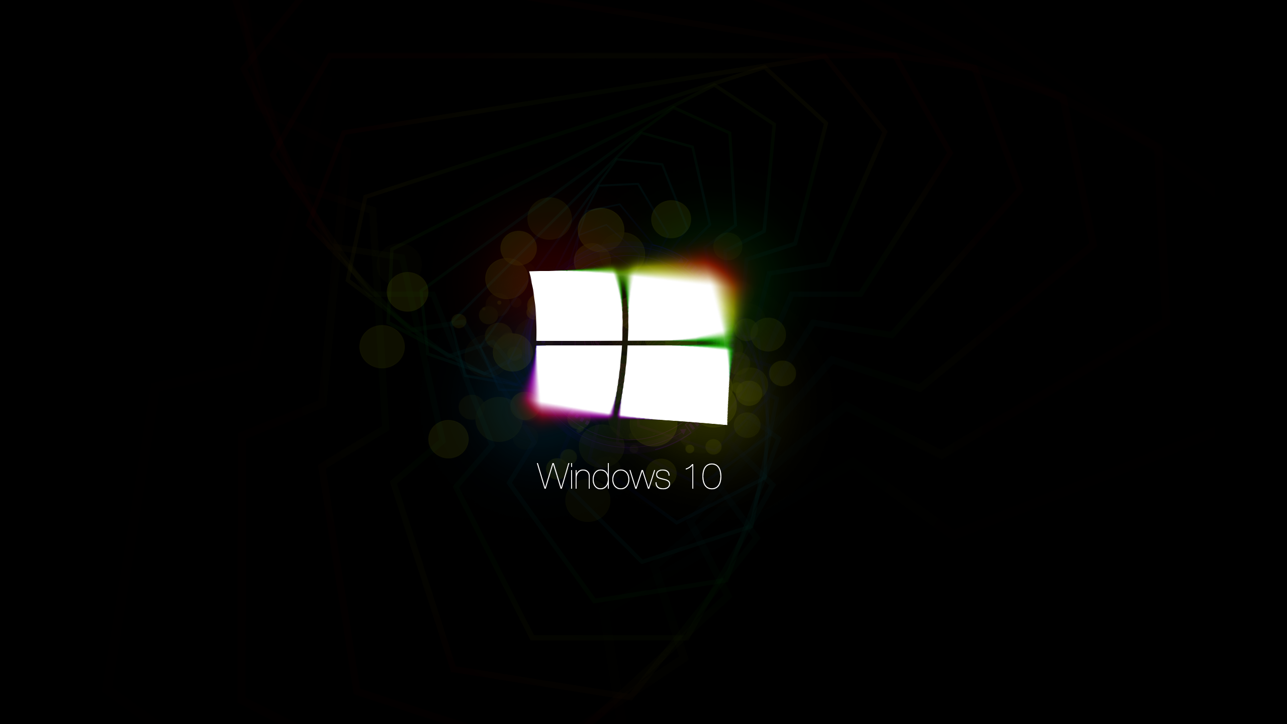 Windows 10 Microsoft Windows Windows 10 Anniversary Dark Black 2560x1440