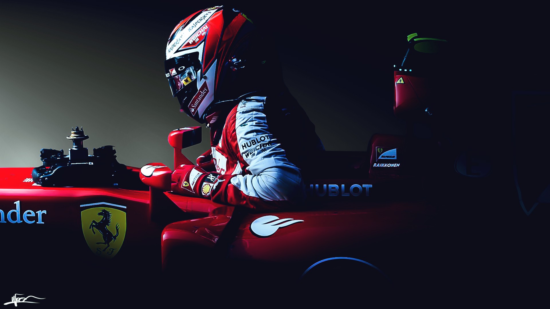 Kimi Raikkonen Scuderia Ferrari Formula 1 Ferrari Formula 1 2015 1920x1080