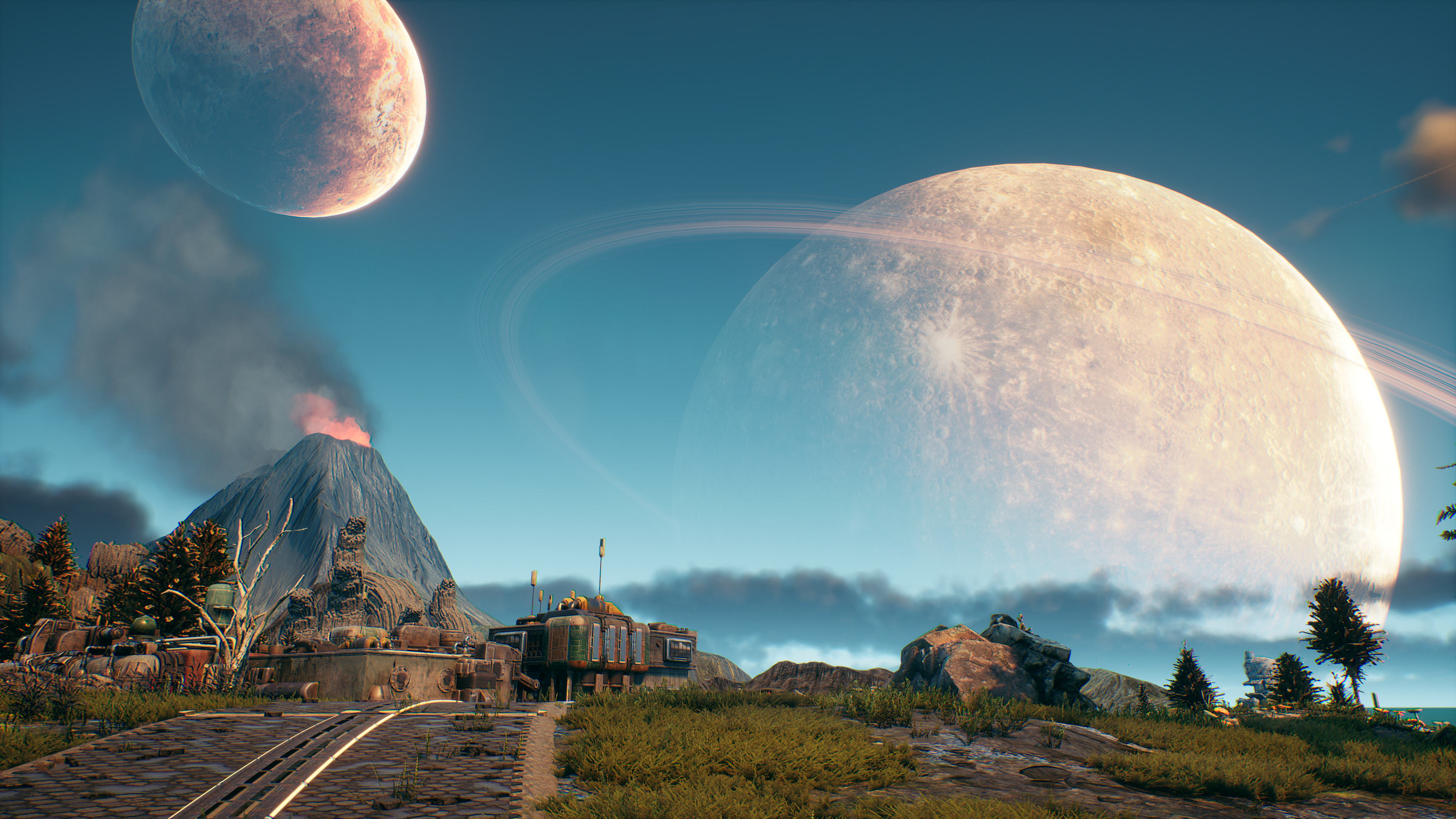 The Outer Worlds Space Planet Science Fiction 3840x2160