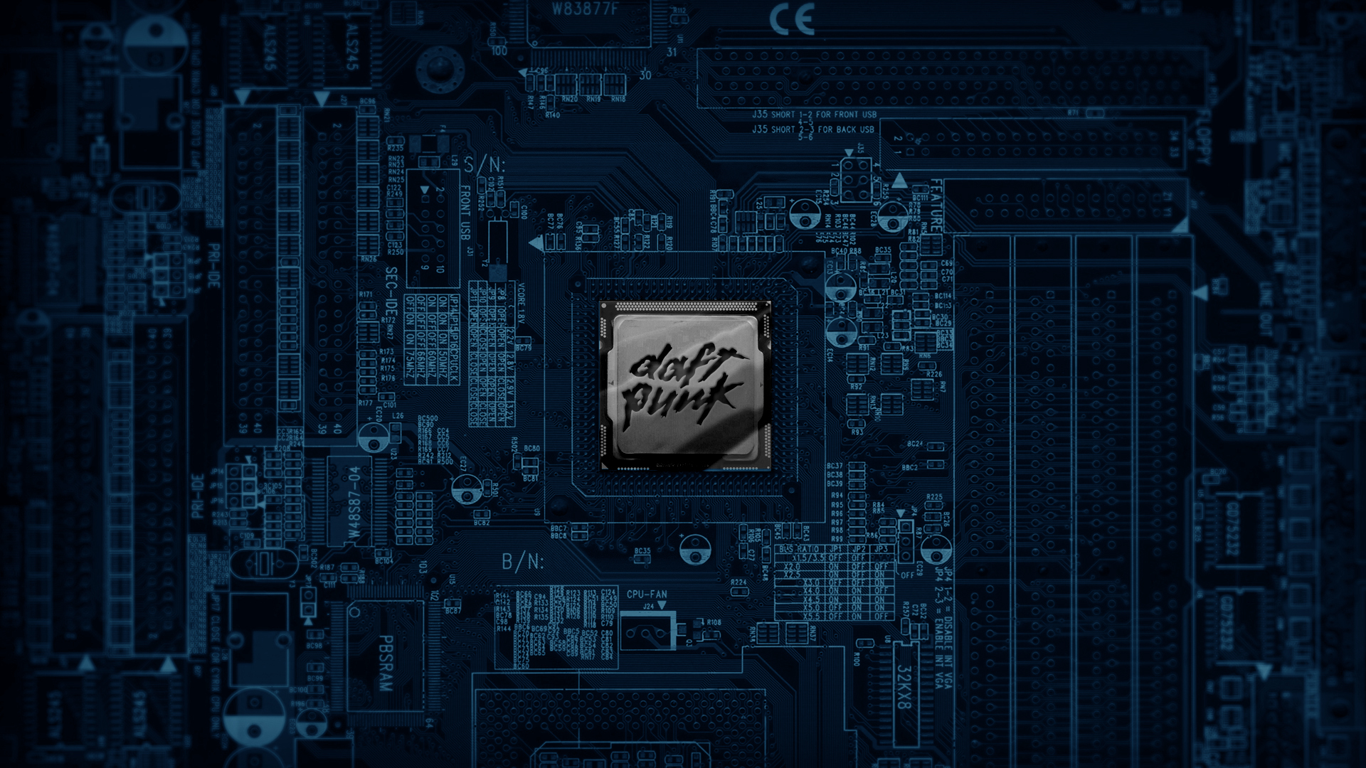 Daft Punk Music Computer Technology Electronic Motherboards 1920x1080