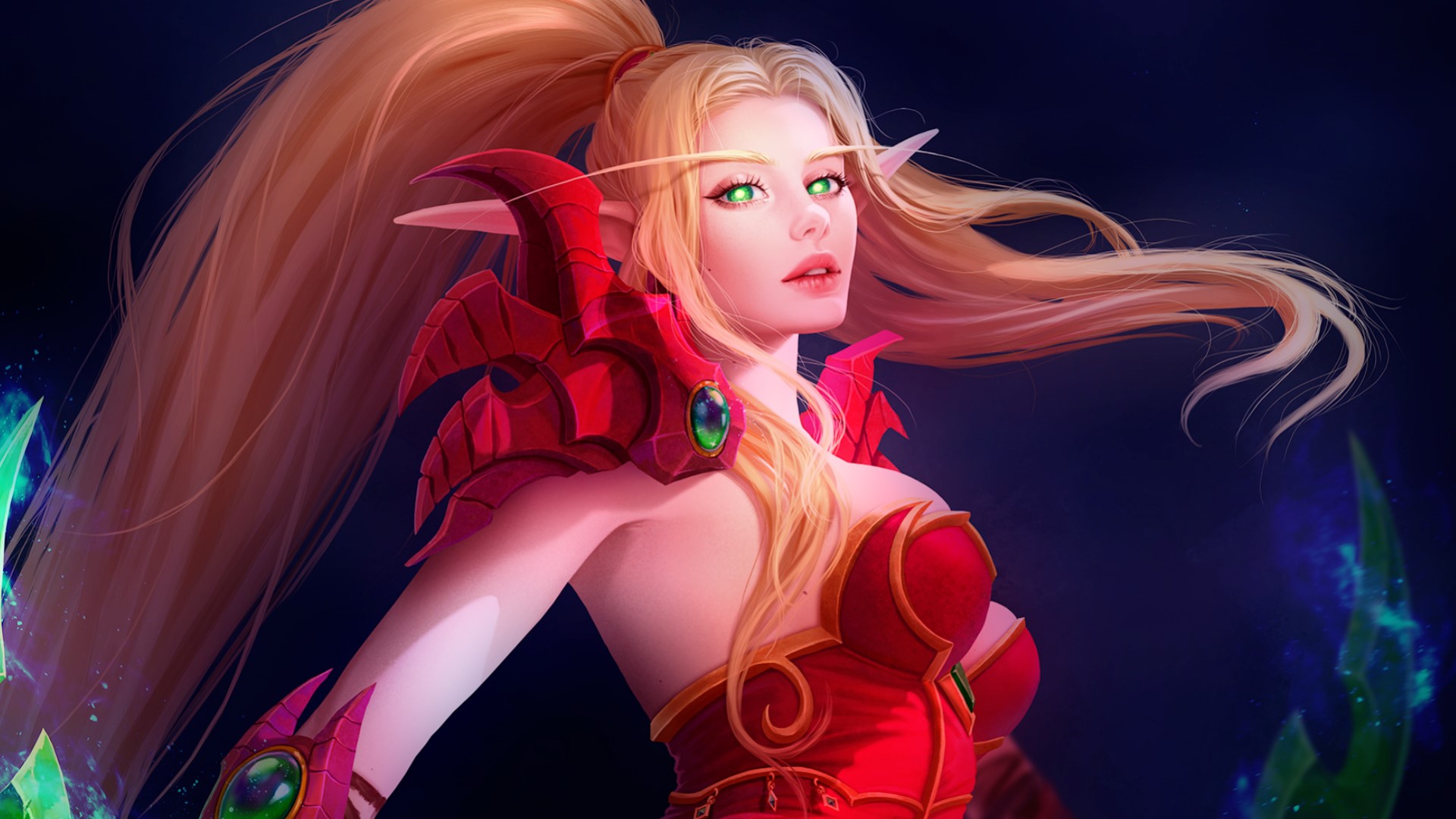 Women Blonde Blond Hair Blood Elf Valeera Sanguinar World Of Warcraft 1920x1080