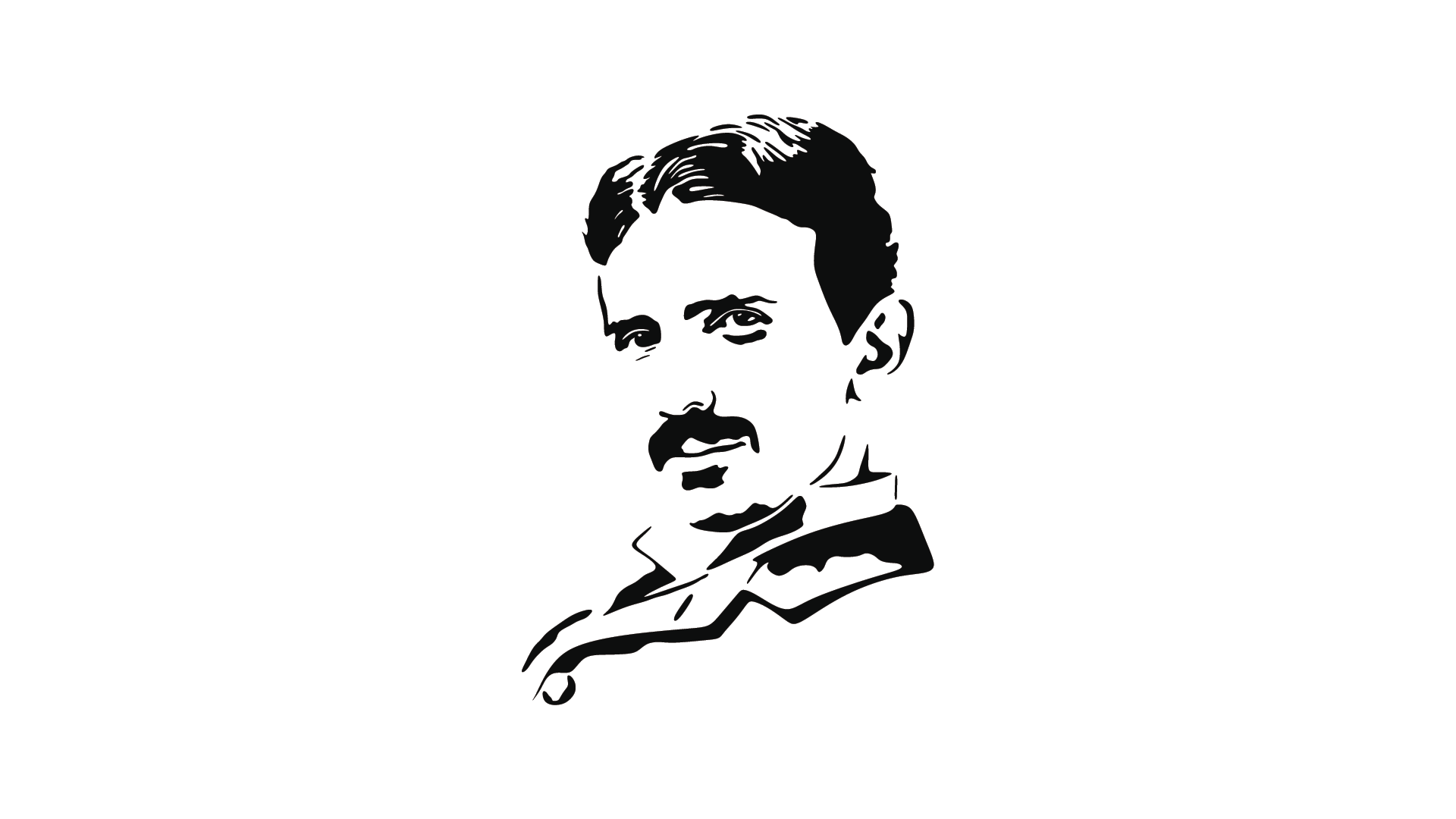 Nikola Tesla Scientists Men Minimalism 1920x1080