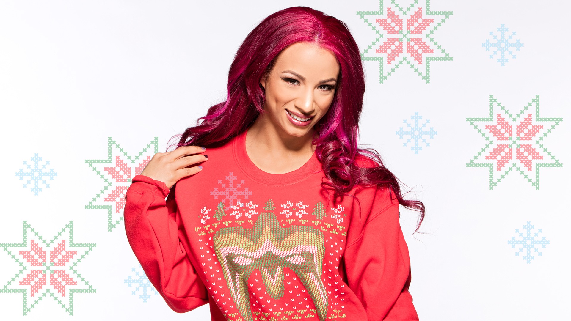 WWE Wrestling Sasha Banks Dyed Hair Purple Hair 1920x1080