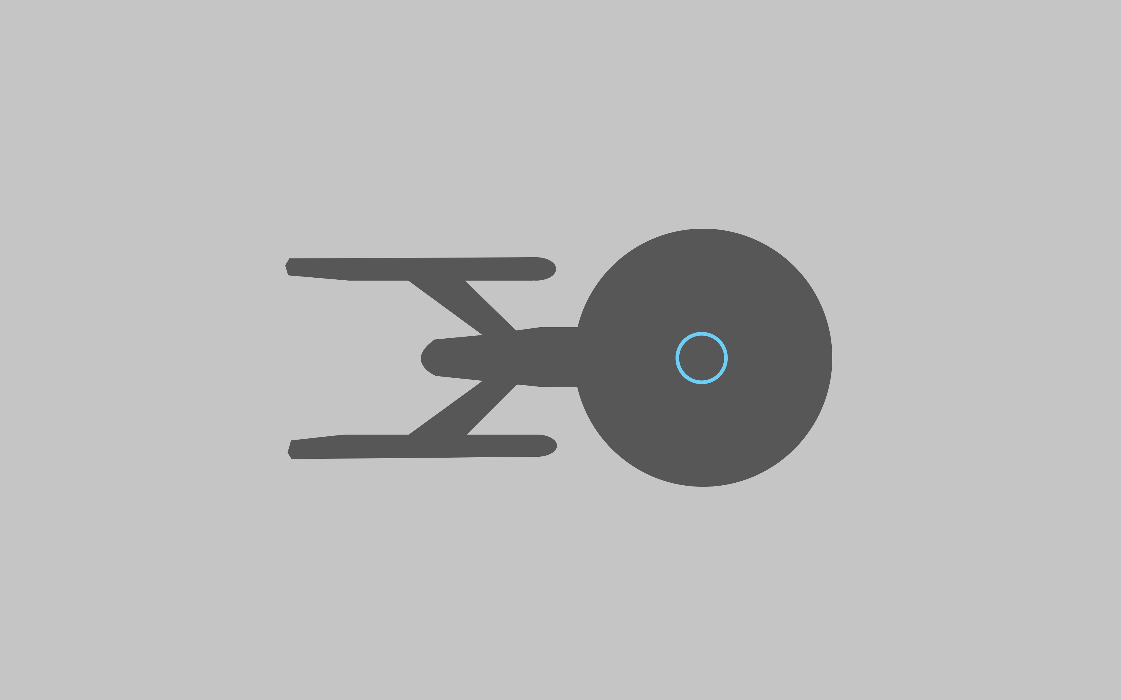 Star Trek USS Enterprise Spaceship Minimalism 3840x2400