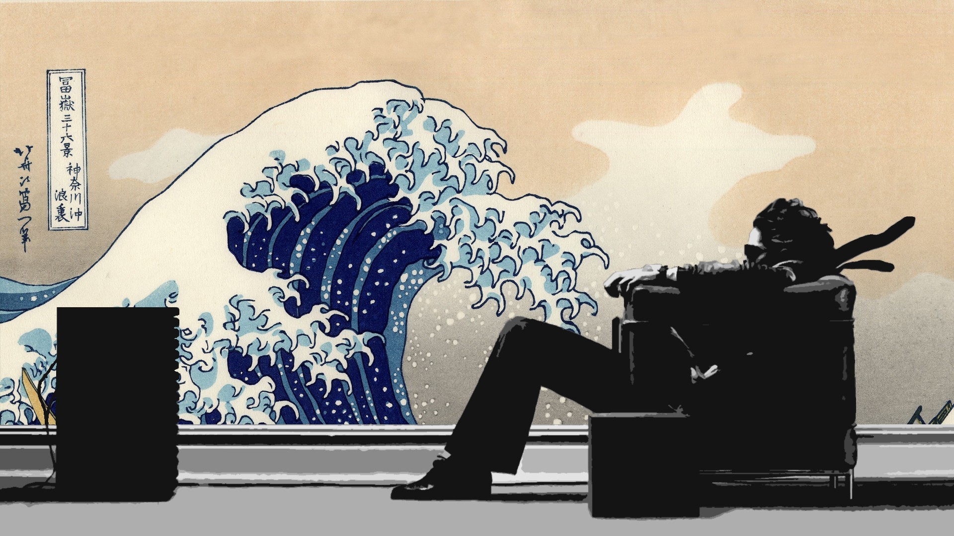 Hitachi Maxell The Great Wave Off Kanagawa Artwork 1920x1080