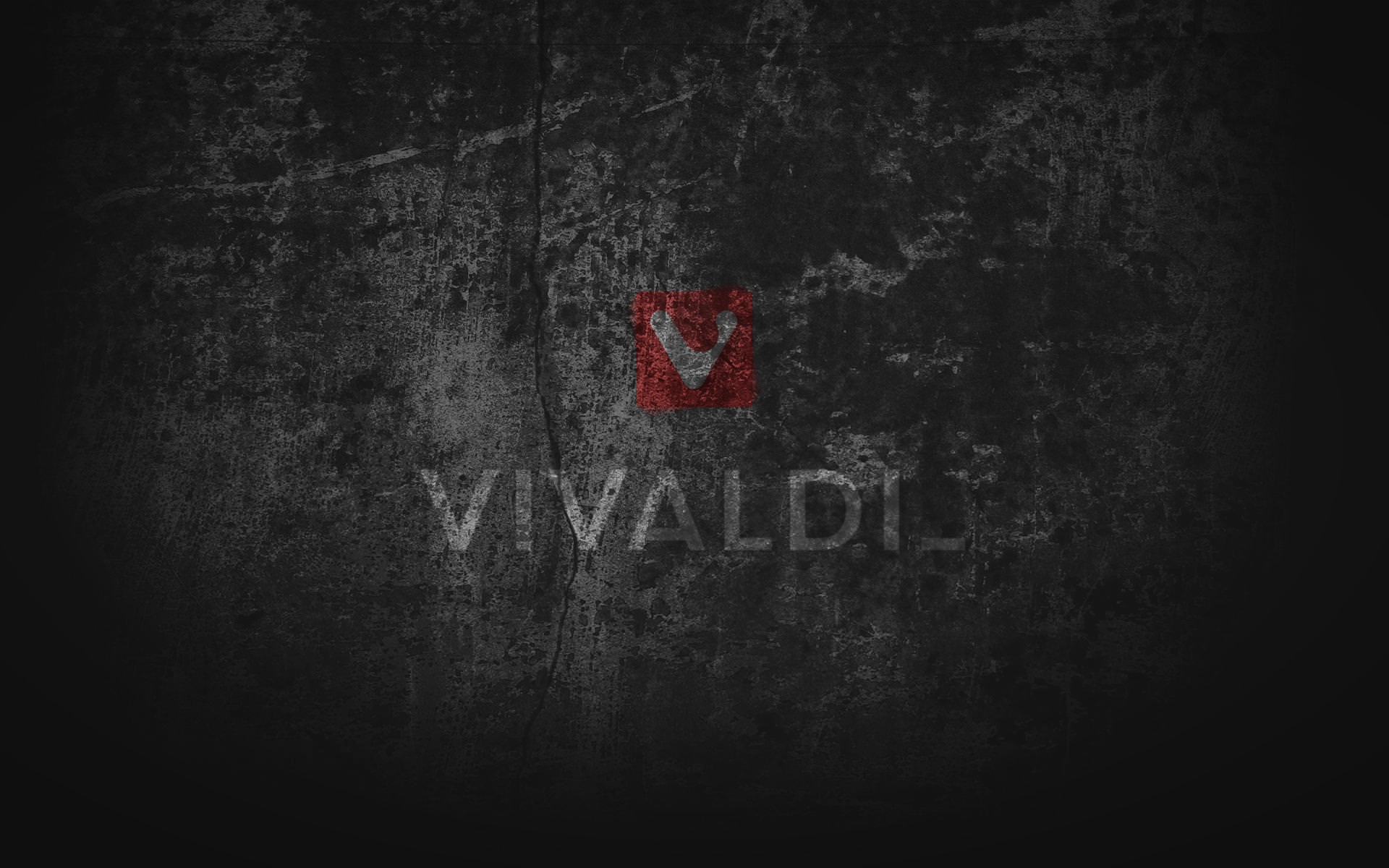 Browser Vivaldi Computer Grunge Black Grey 1920x1200