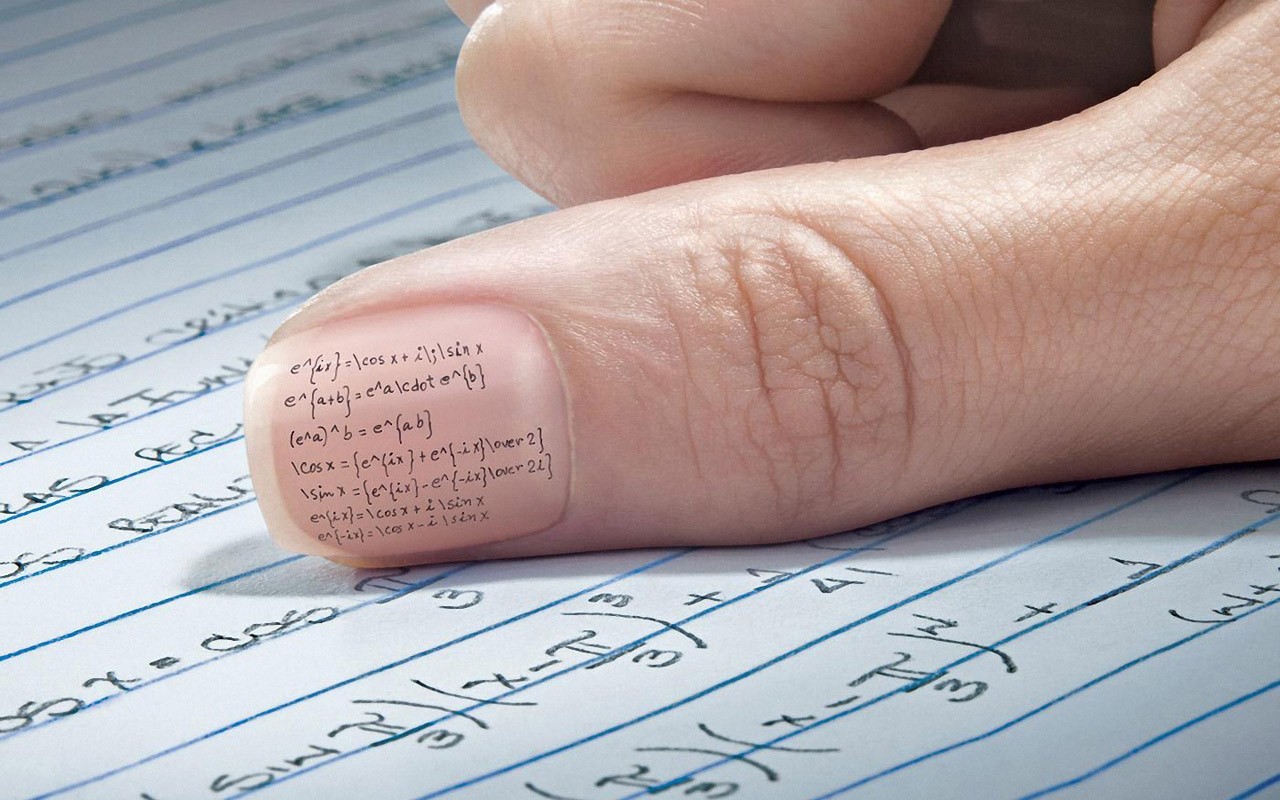 Mathematics Equation Fingernails 1280x800