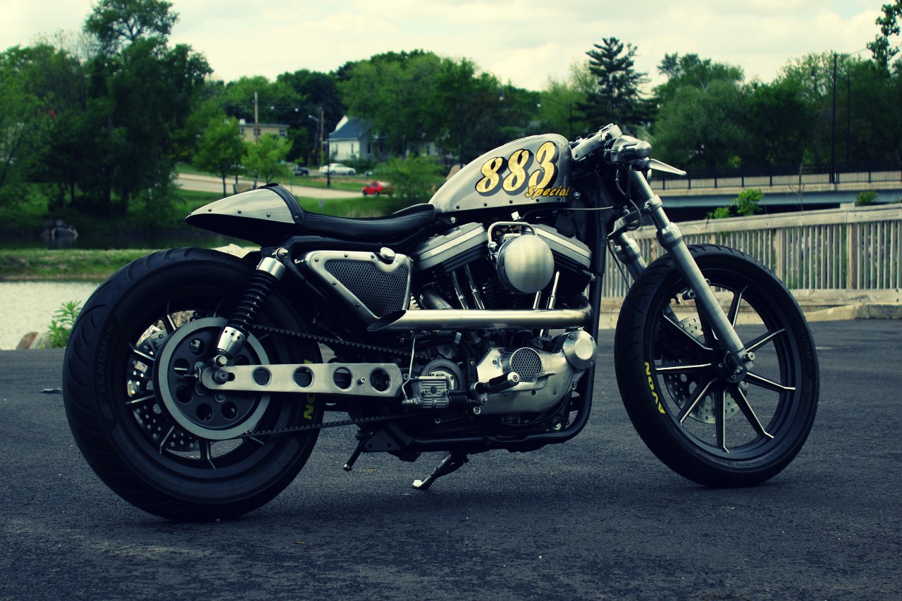 Cafe Racer Motorcycle Harley Davidson 1280x853