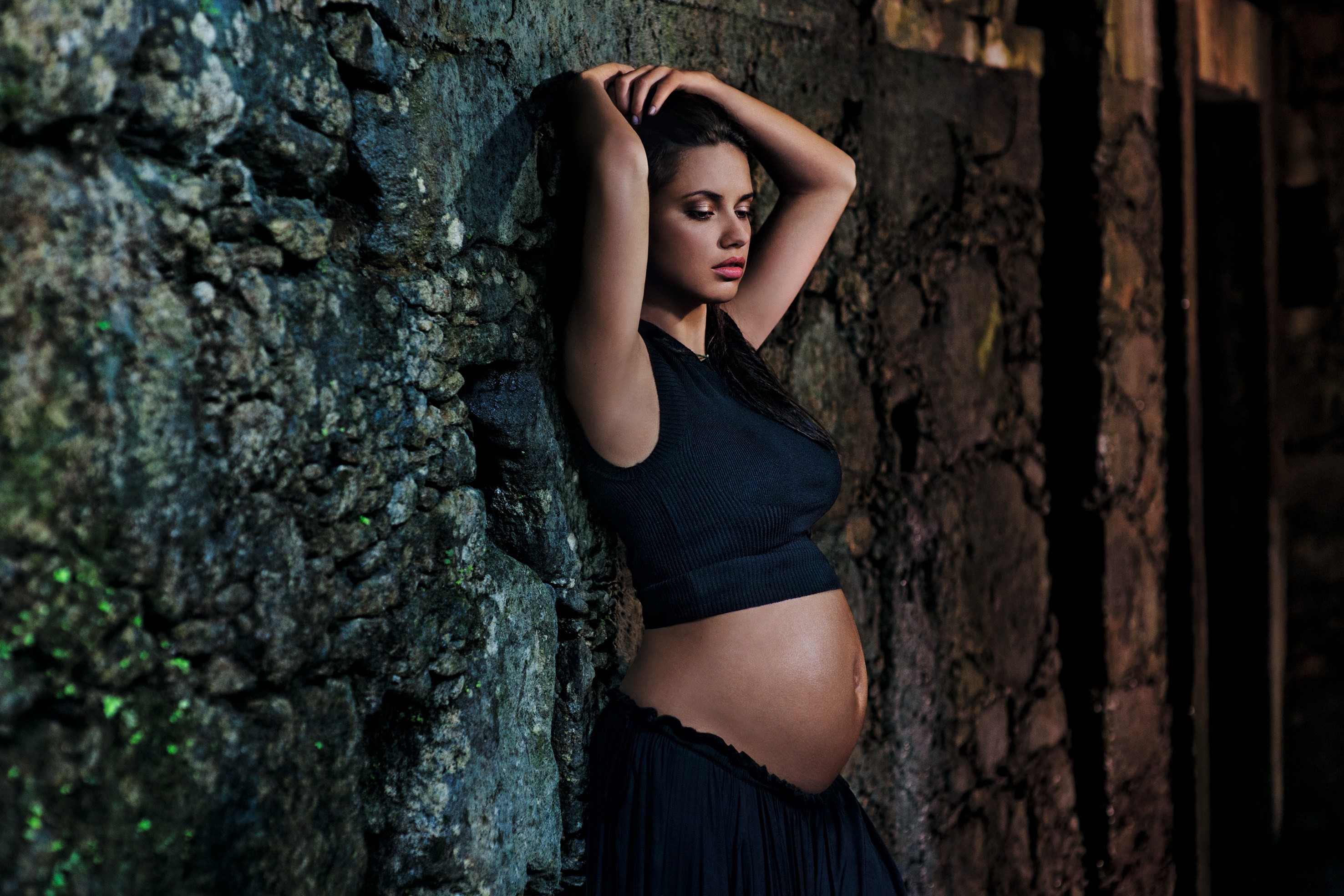 Pregnant Women Brazilian Model Adriana Lima 2953x1968