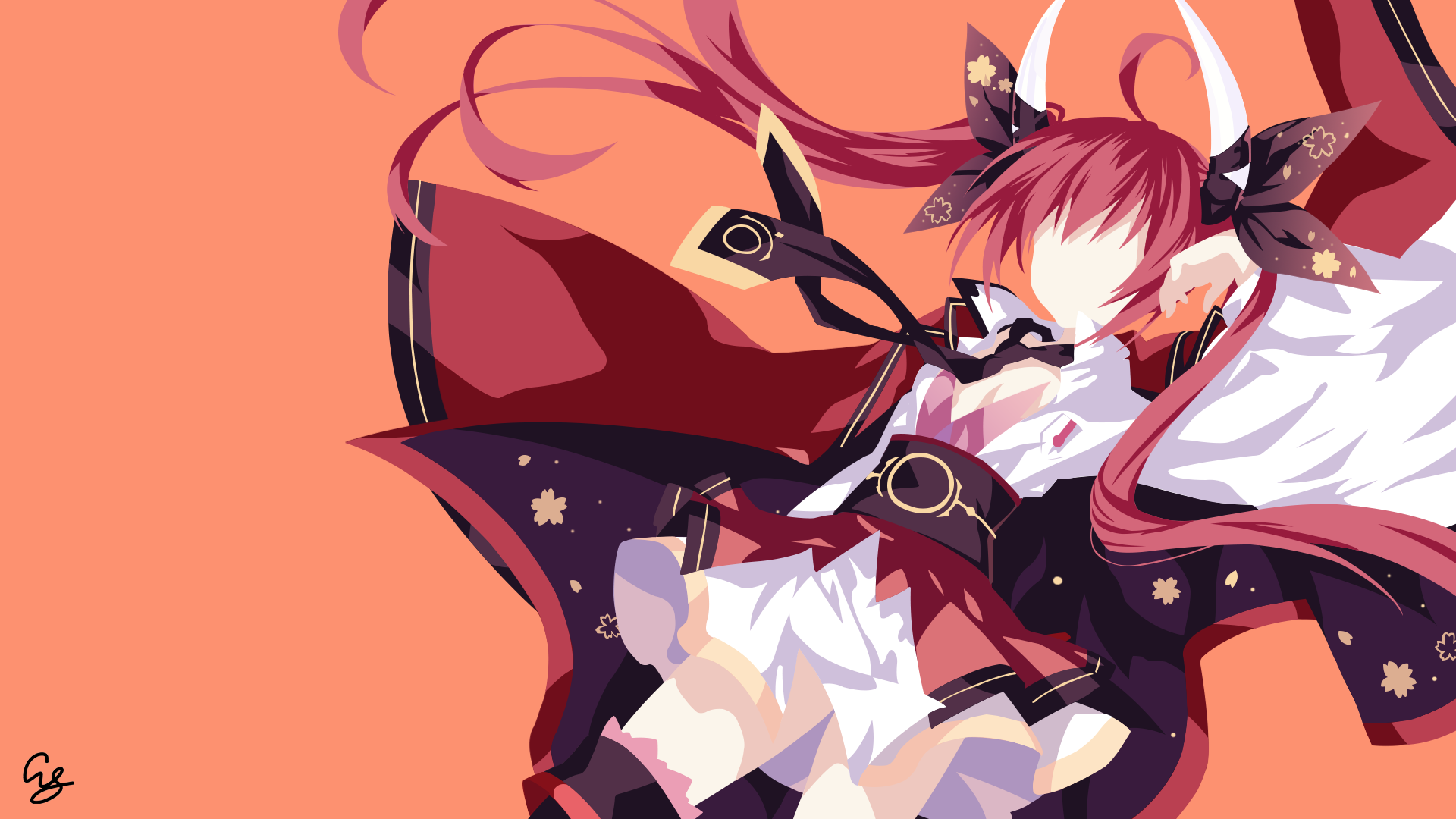 Anime Anime Girls Date A Live Itsuka Kotori Thigh Highs Simple Background 1920x1080