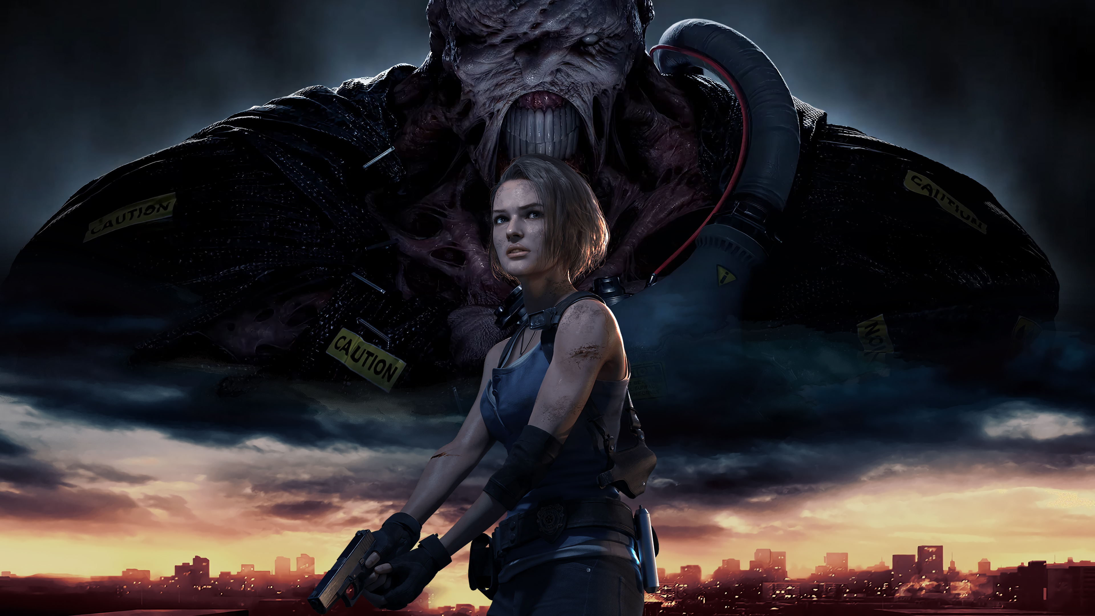 Jill Valentine Nemesis Resident Evil 3 Resident Evil 3 Remake Resident Evil Resident Evil HD Remaste 3840x2160