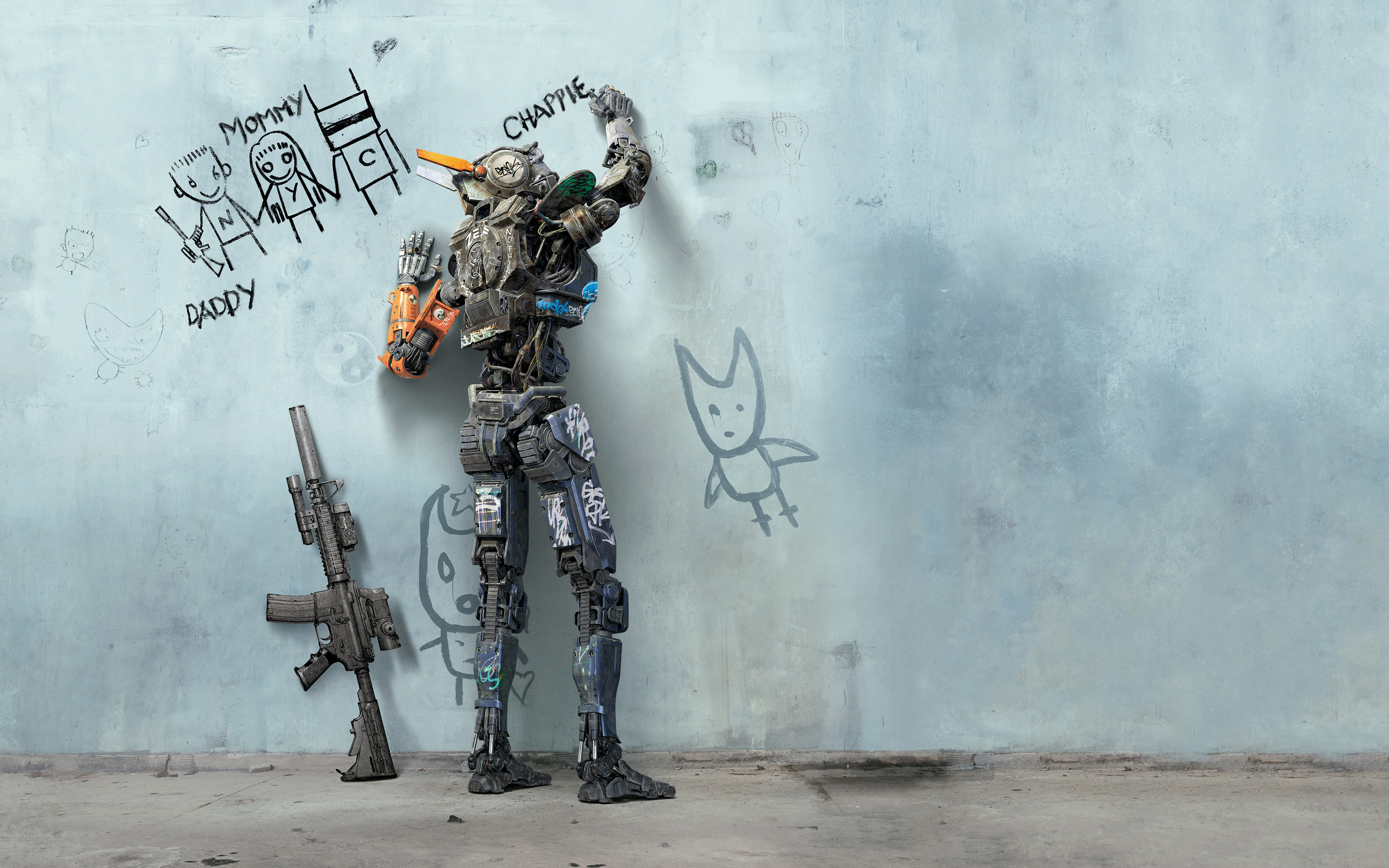 Robot Chappie 2880x1800