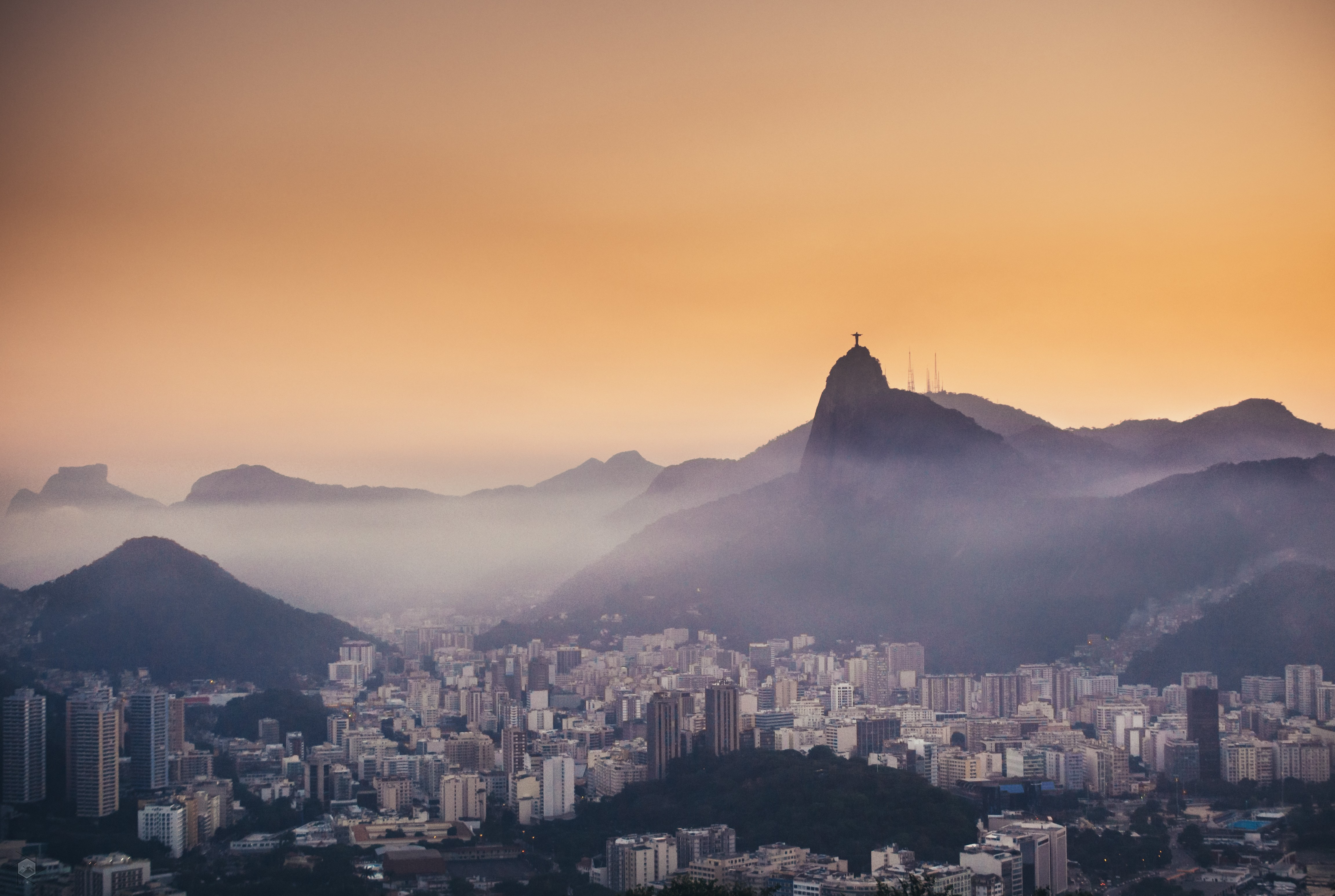 Rio De Janeiro Christ The Redeemer Mist City Cityscape 4608x3093
