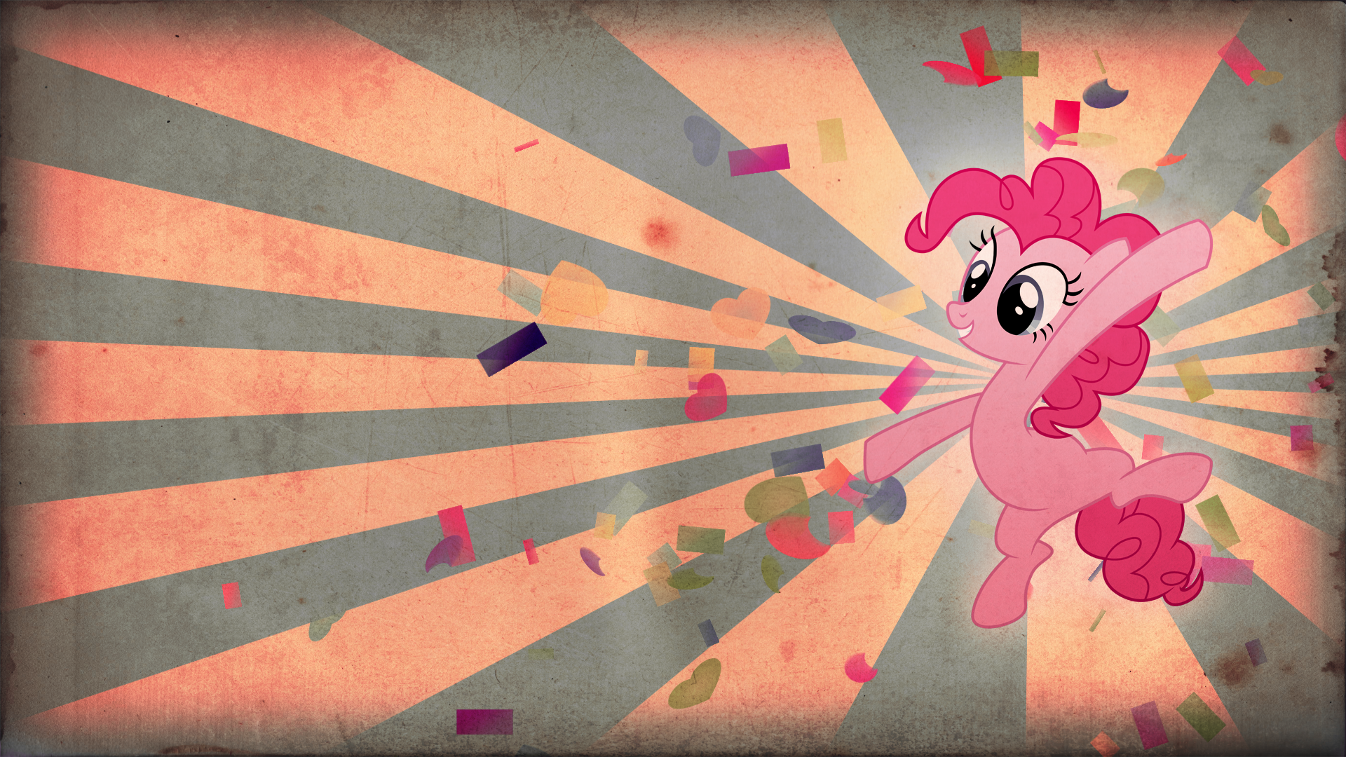 My Little Pony Pinkie Pie Party Confetti Vector Magic Pie 1920x1080