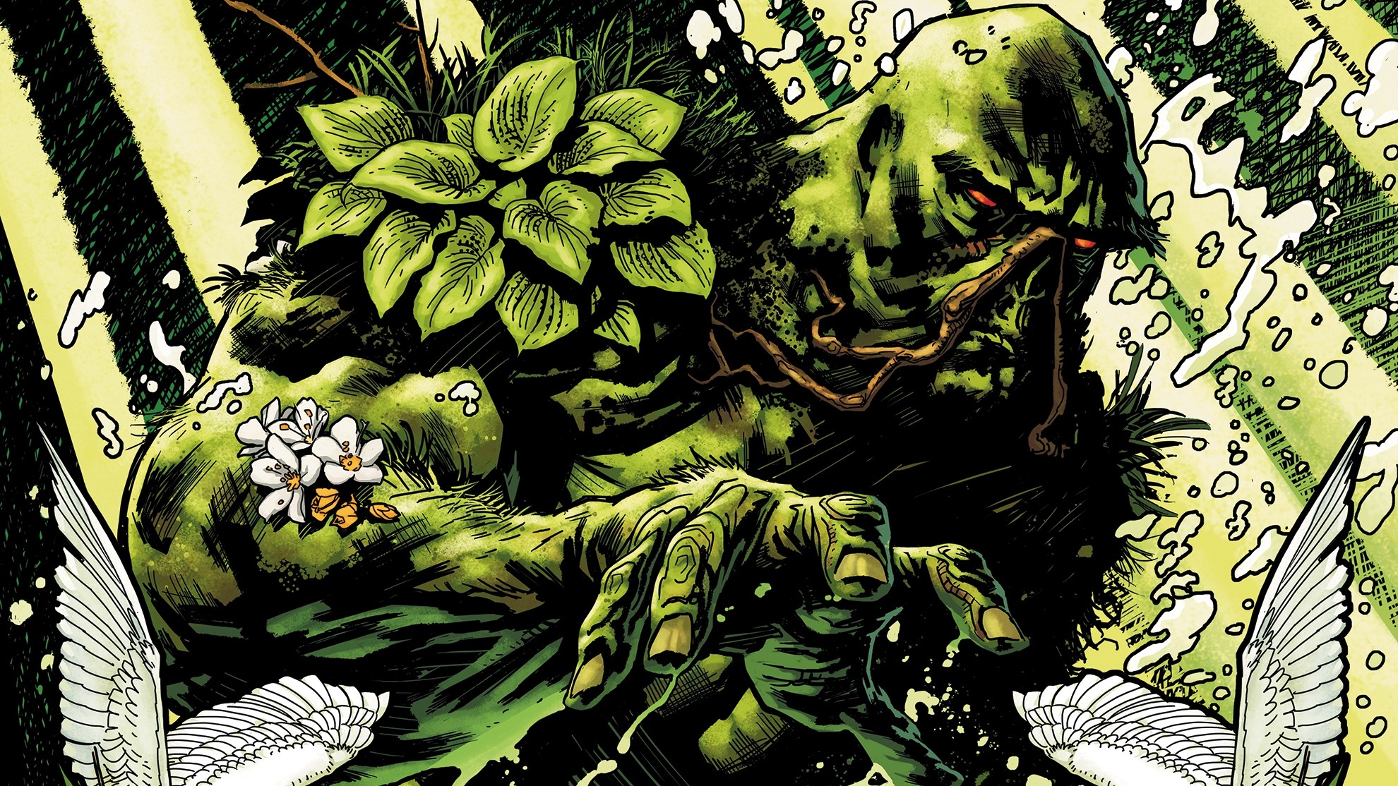 Swamp Thing Comic Books Vertigo Alan Moore 1980x1114