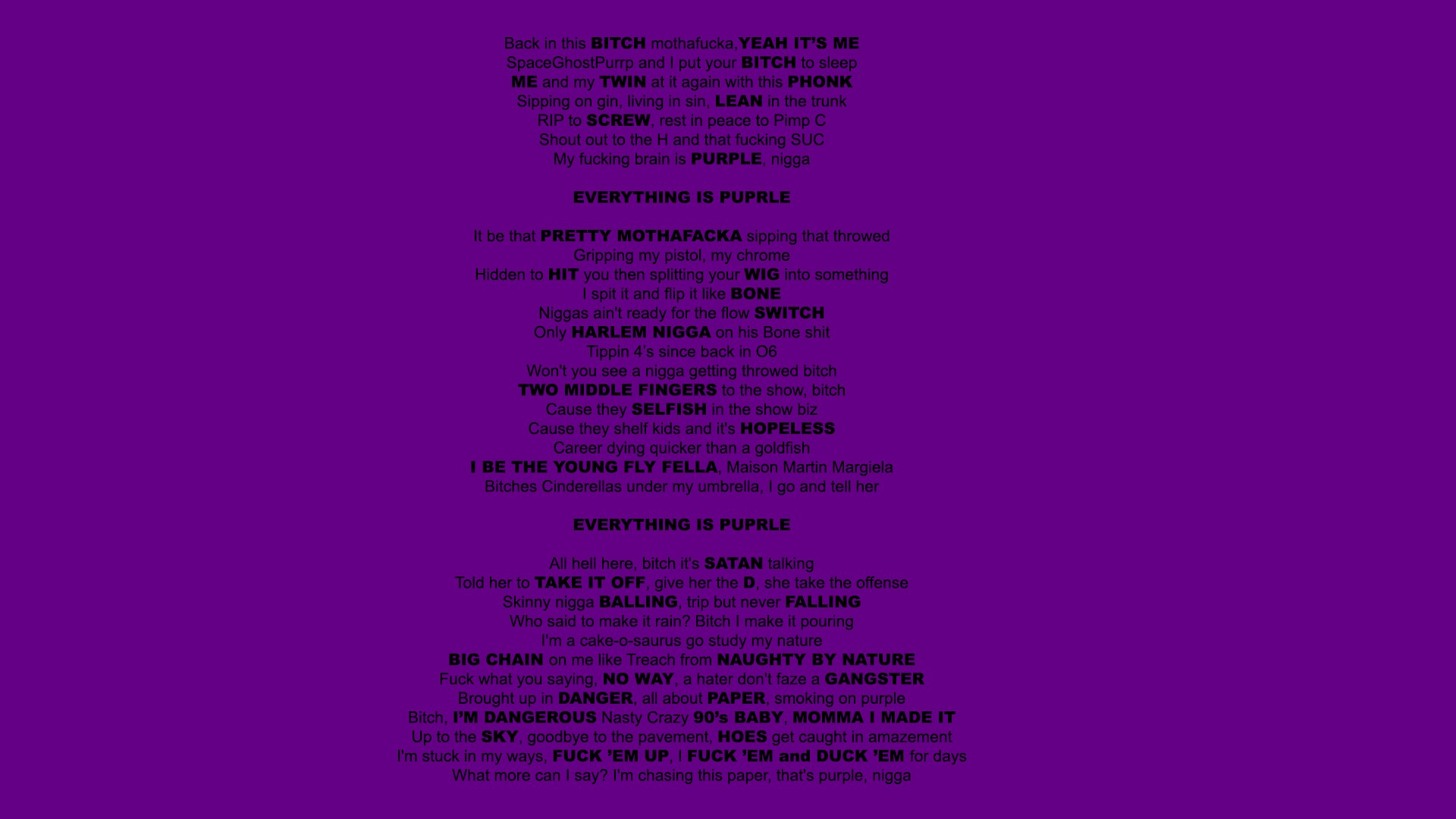 Poetry Purple Text Purple Background 1920x1080