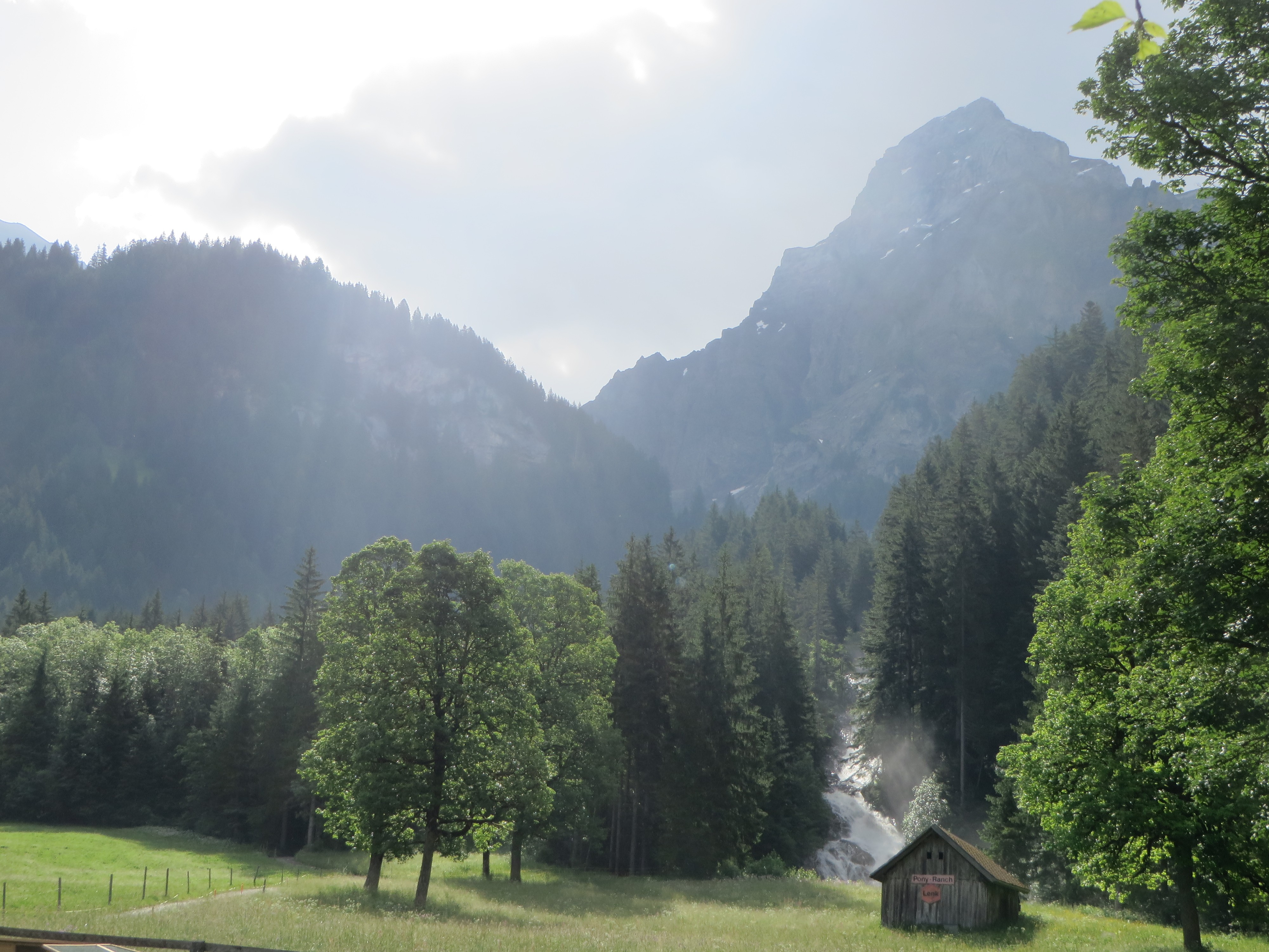 Switzerland Mountains Lenk River Shack Swiss Alps Alps Bernese Alps 4000x3000