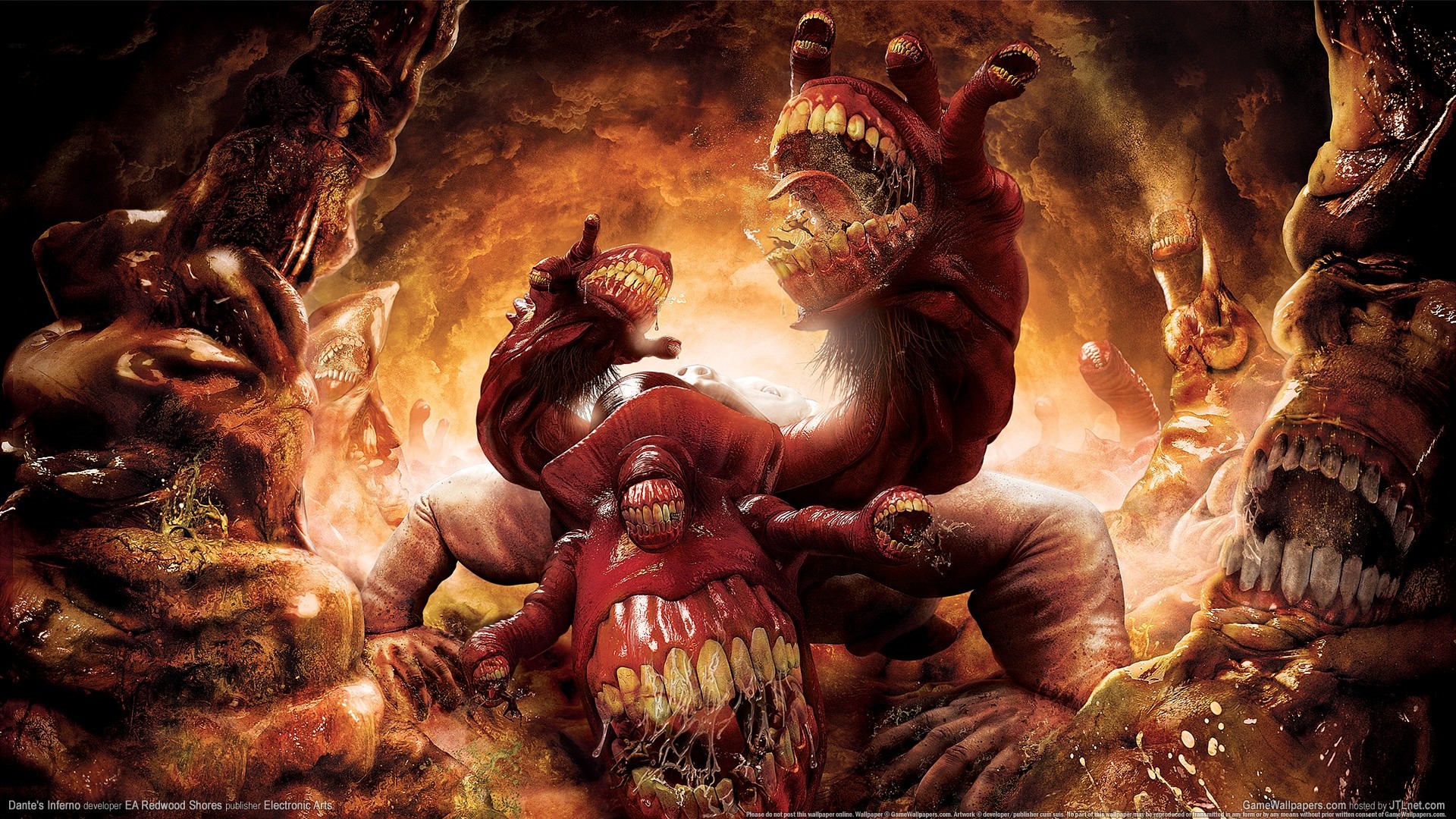 Creature Dantes Inferno Gluttony Dante Dantes Inferno Video Games 1920x1080