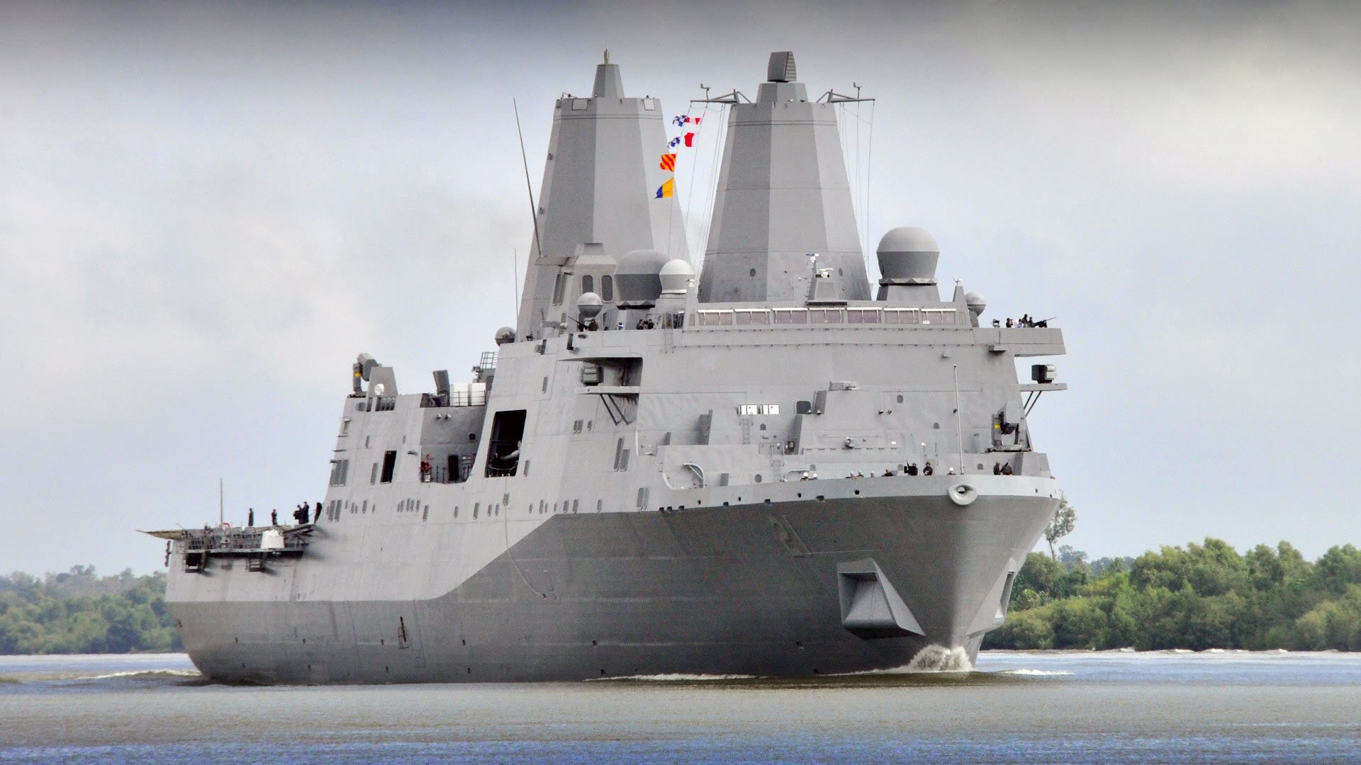 San Antonio Amphibious Vehicle Ship 1920x1080