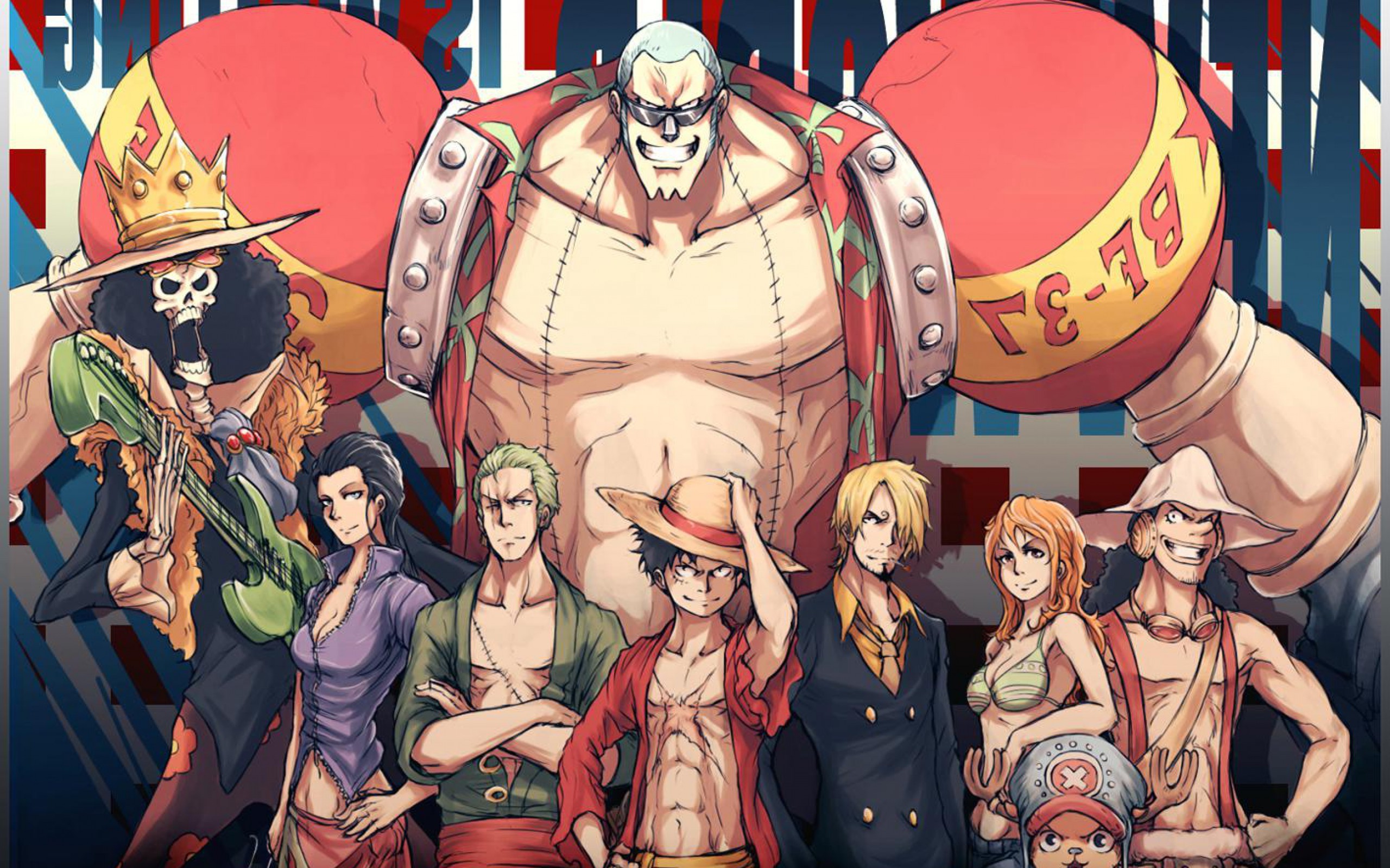 Manga Anime One Piece Monkey D Luffy Roronoa Zoro Ussop Nami Nico Robin Franky Tony Tony Chopper 2560x1600