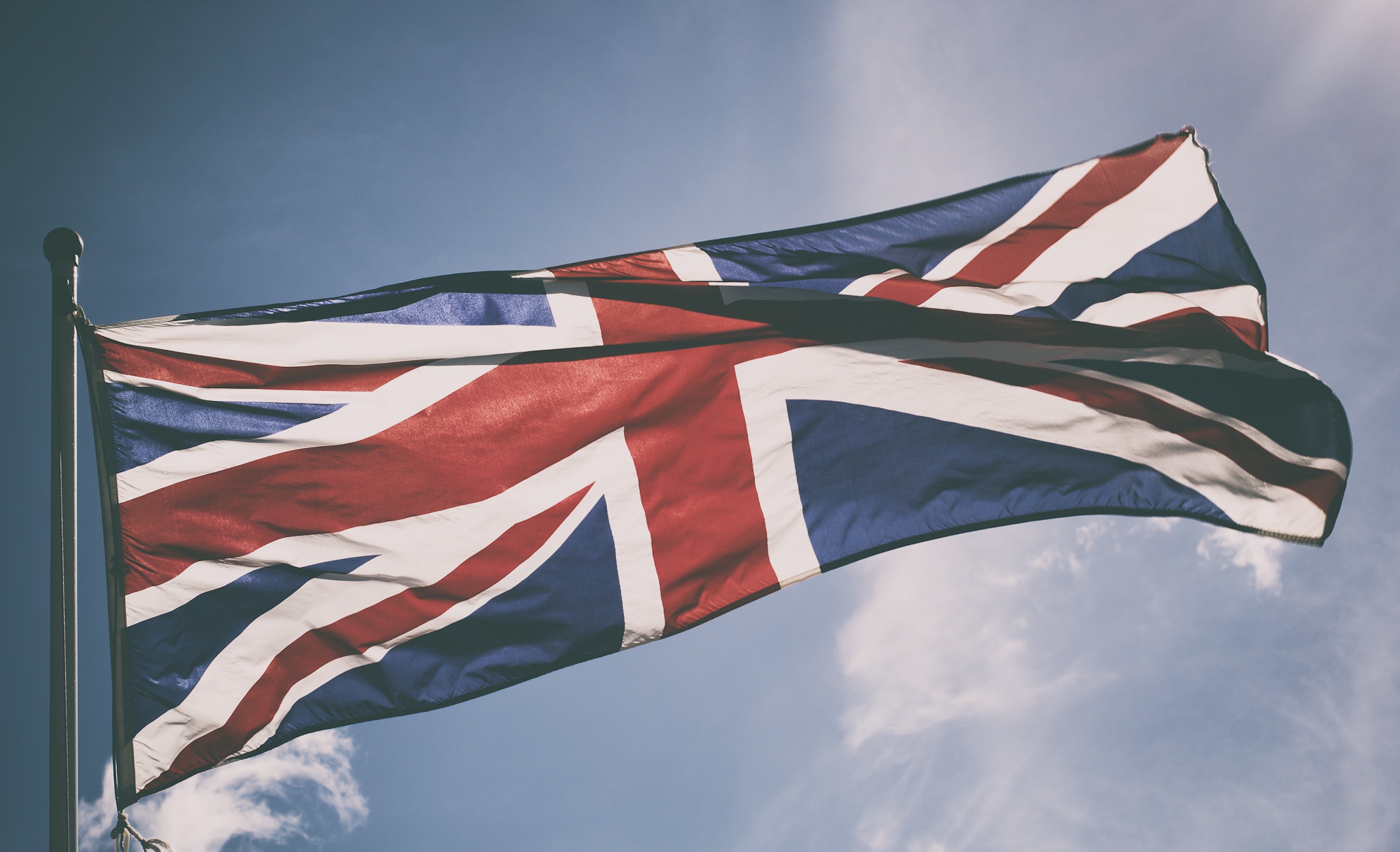 Flag Sky UK Union Jack 2048x1247