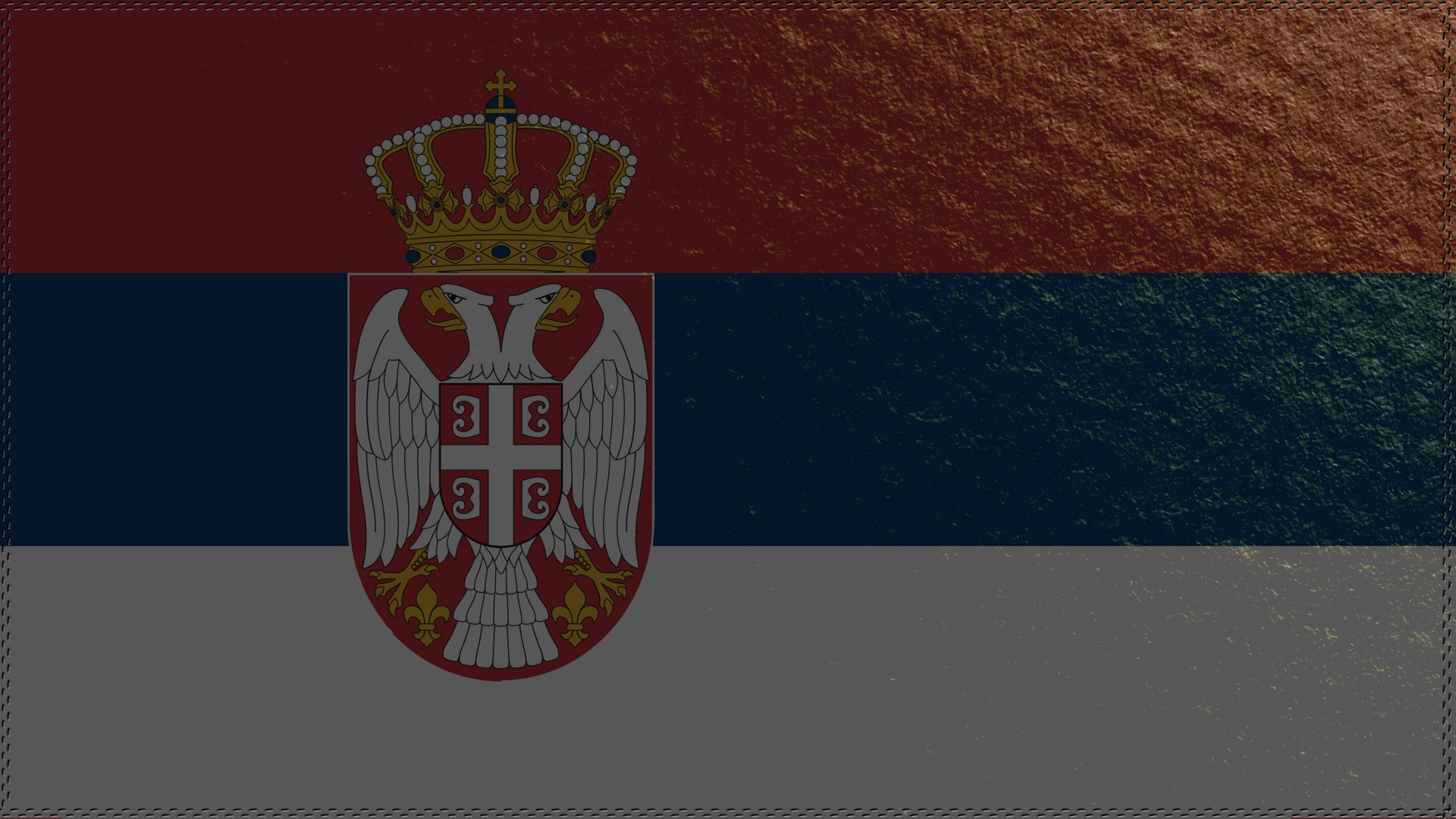 Flag Serbia Red Blue White 1920x1080